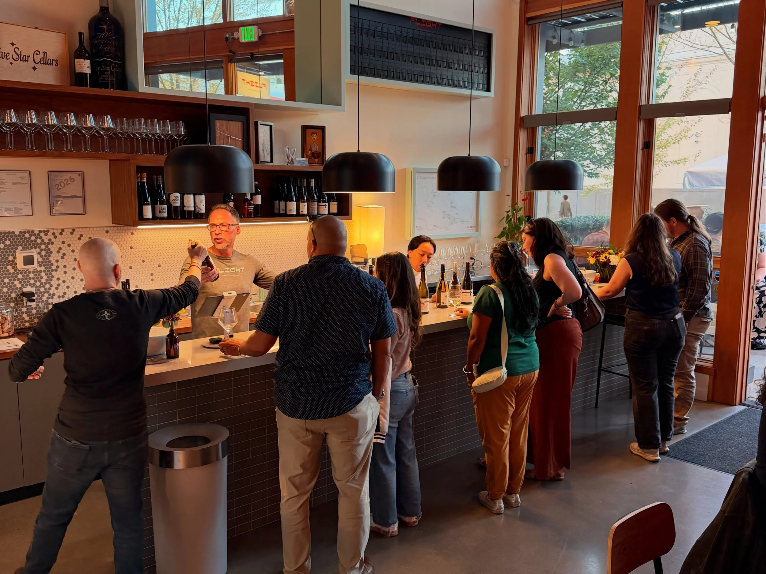 🥂 We had another fantastic wine club release this week with brand new PNW wines specially curated for Autumn. 

Thanks to our awesome club members for joining! We look forward to seeing the rest of you soon!

🍷🍫 Open:
Thu: 3-9pm [$3 off all glass 