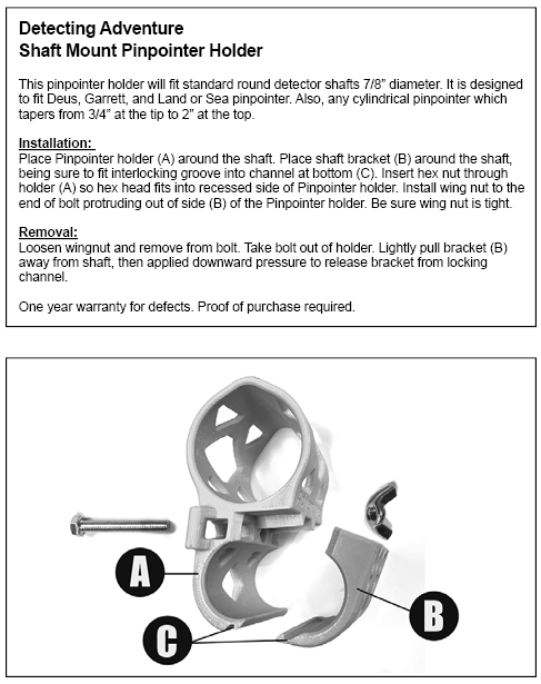 Pinpointer holder instructions_warranty.png