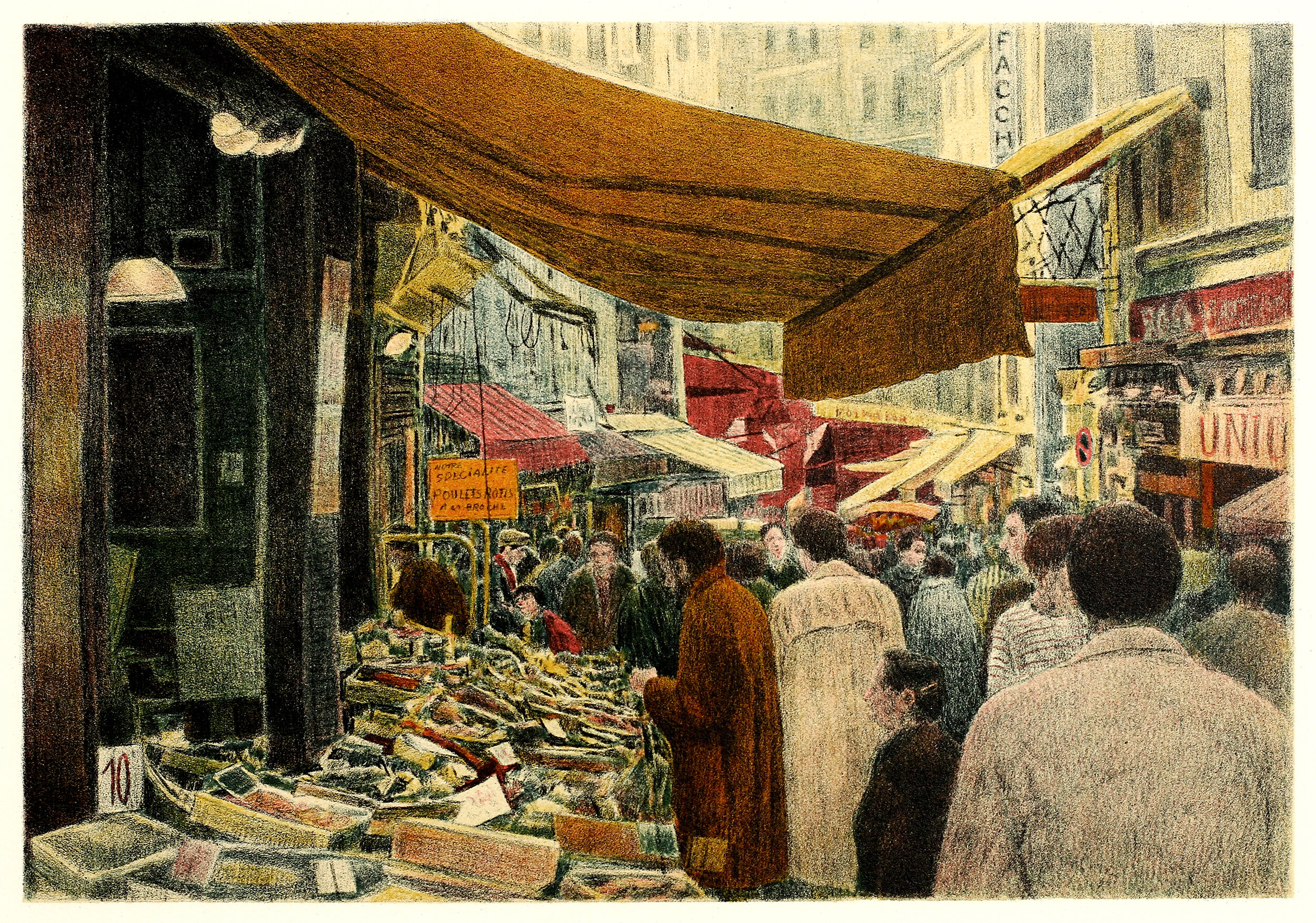 Rue Mouffetard 1984 (Suite of 4)