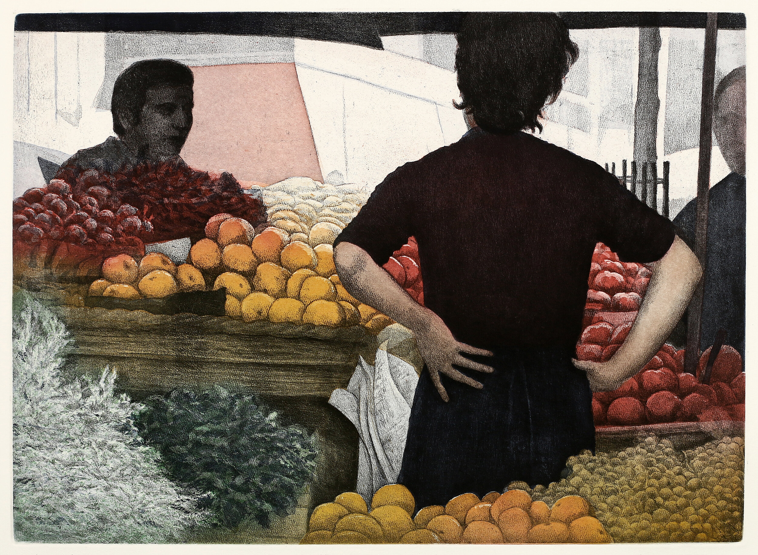 Market with Oranges