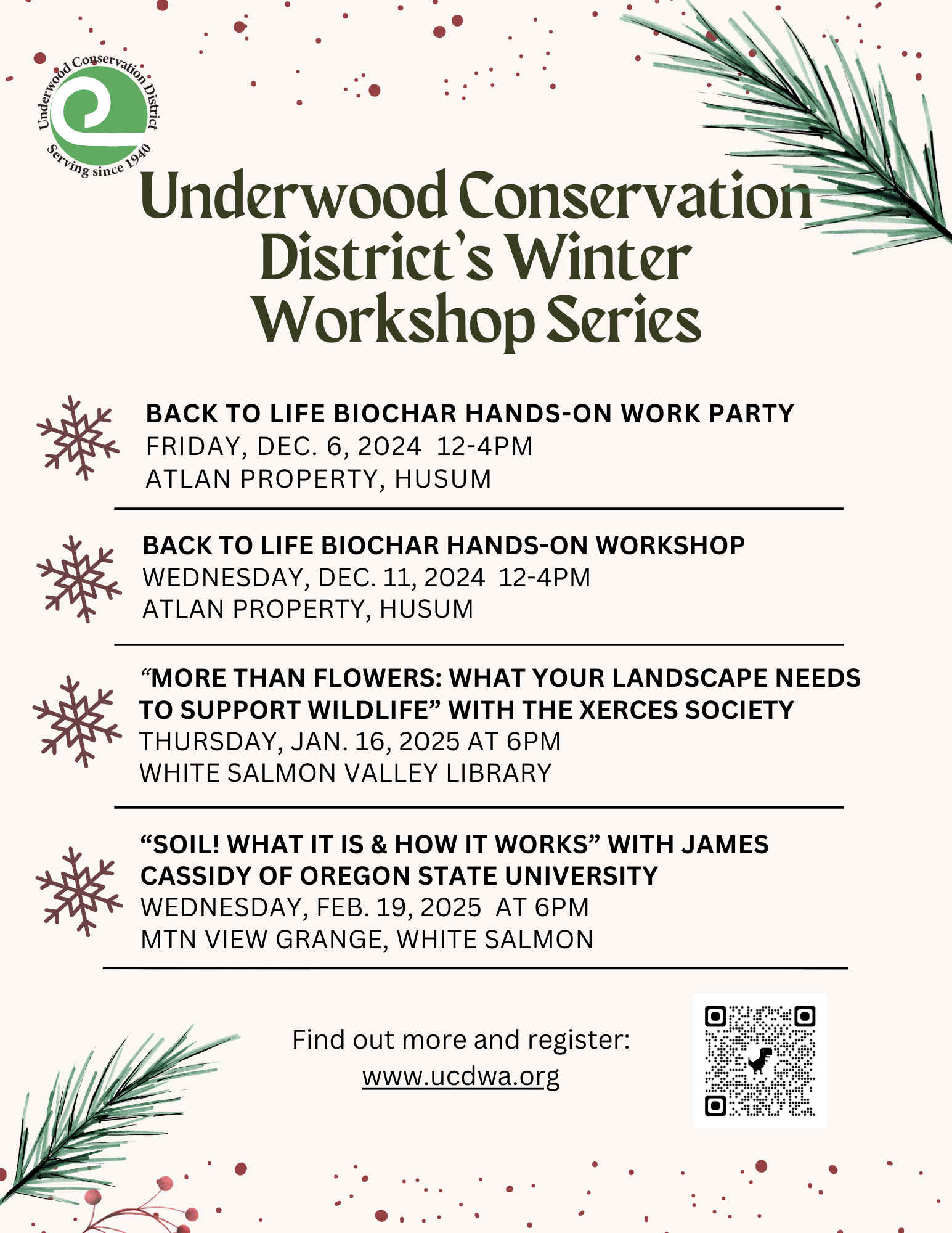 2024/2025 Winter Workshop Series!