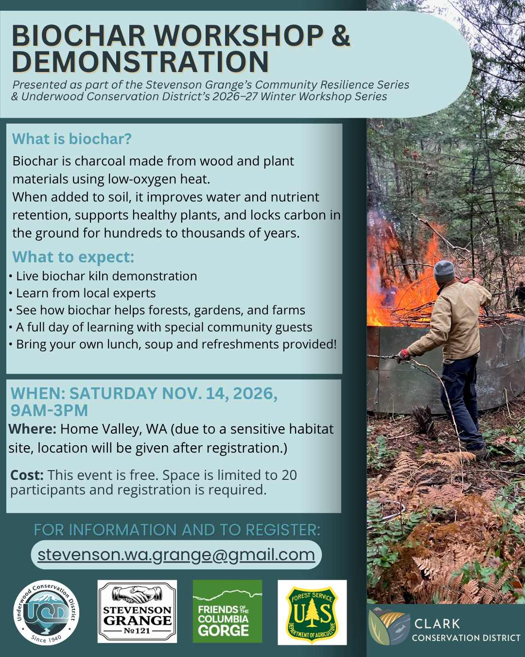 🔥 Winter Workshop Series Kickoff: Biochar Demonstration! 🔥