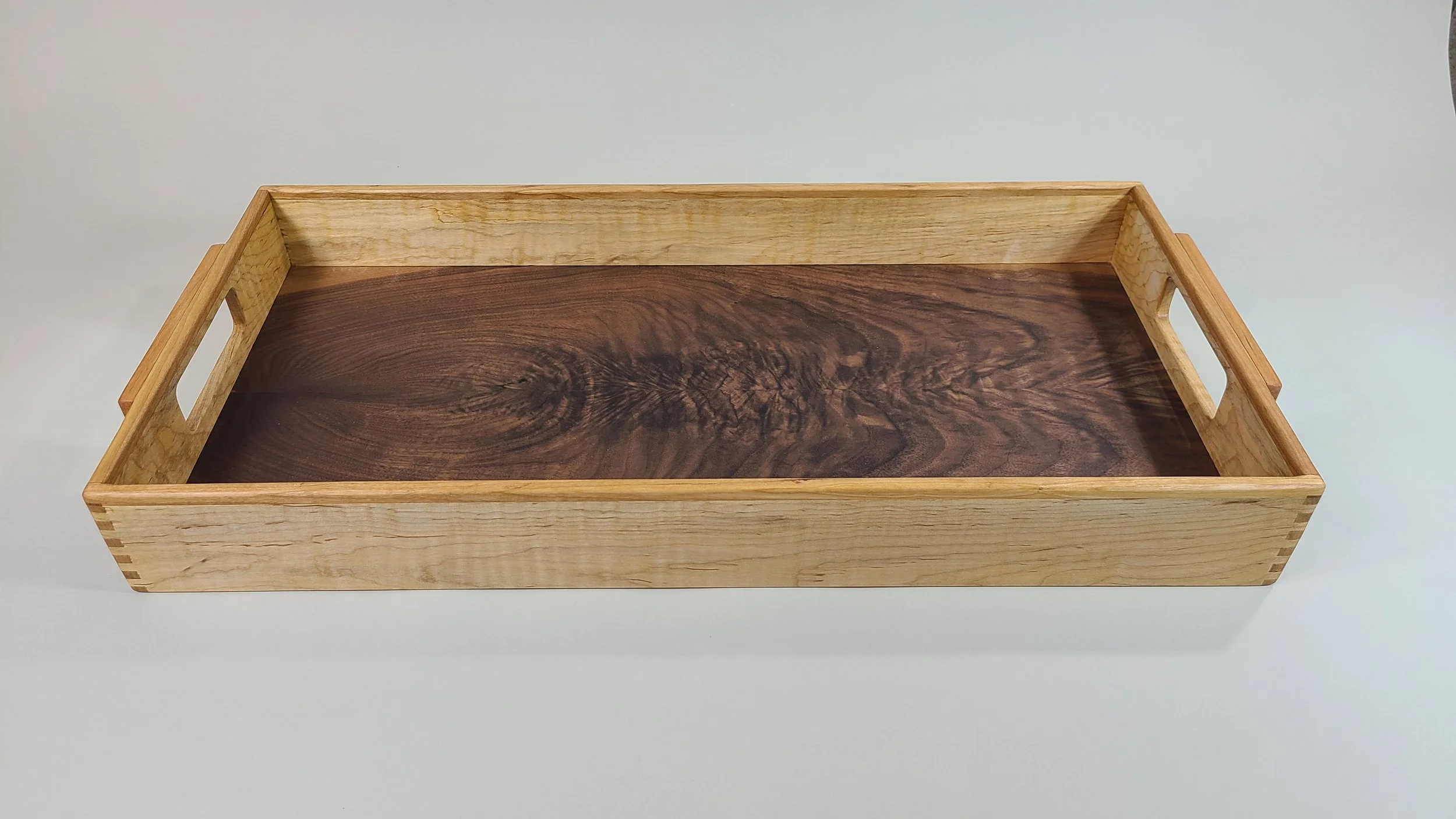 Burl Walnut with Open Handle