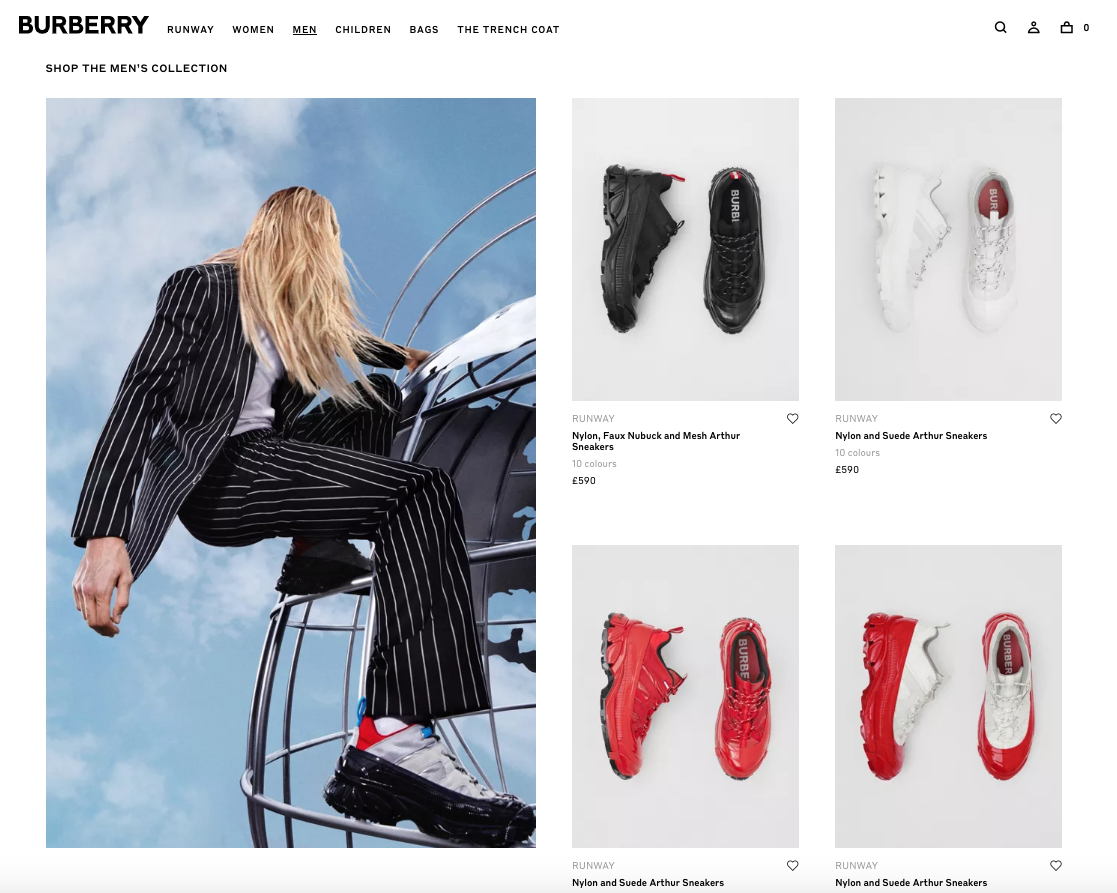 nylon and suede arthur sneakers