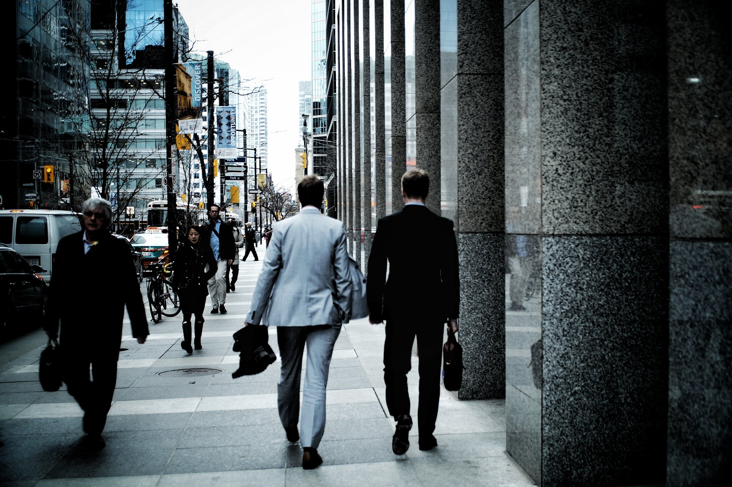 Copy of Businessmen walking and talking
