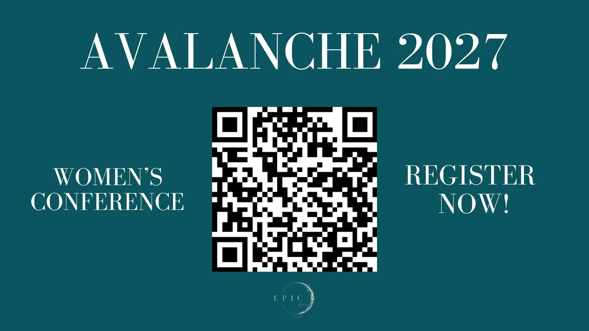 Avalanche 2027 Register Early!