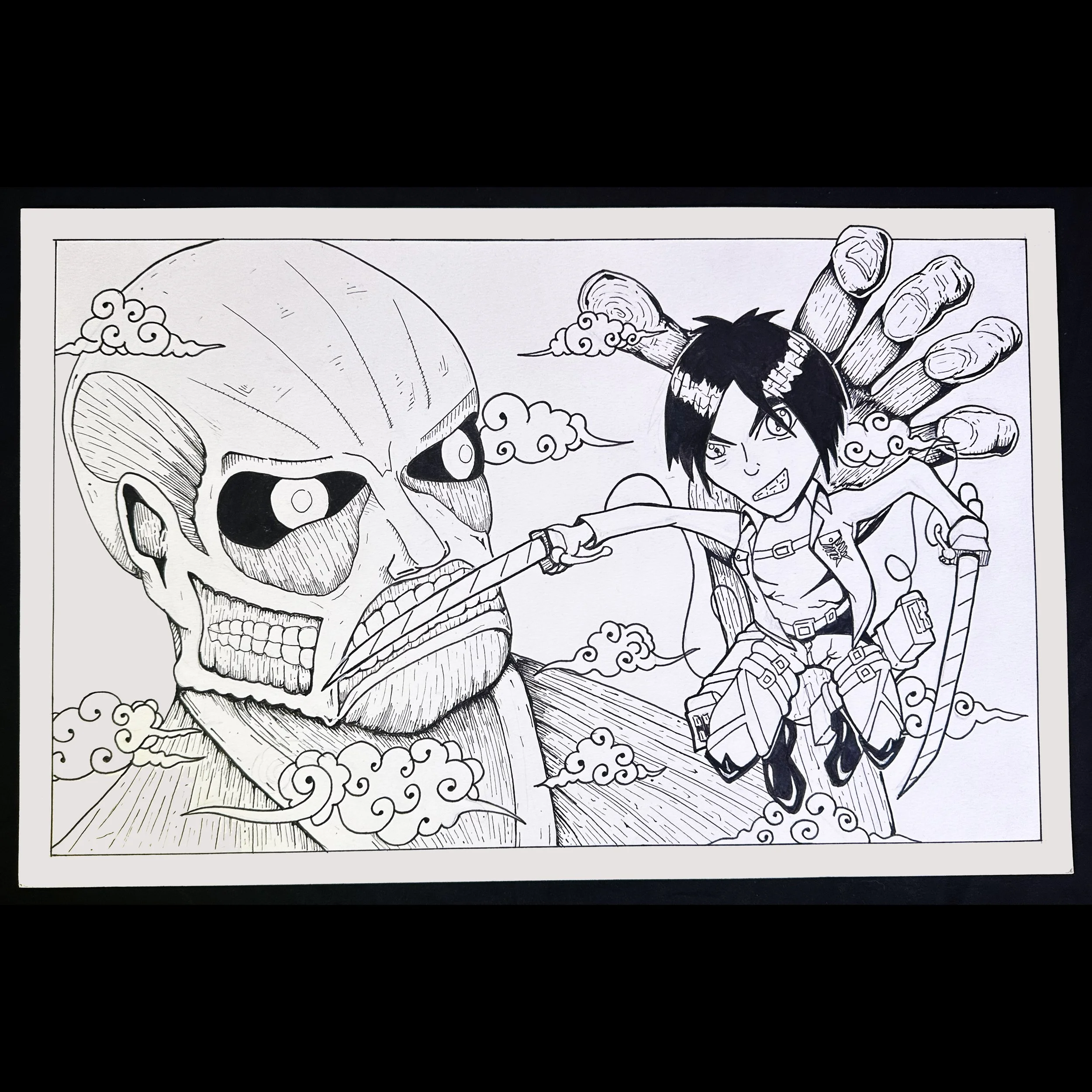 Titan 11x17 Original Art Inked