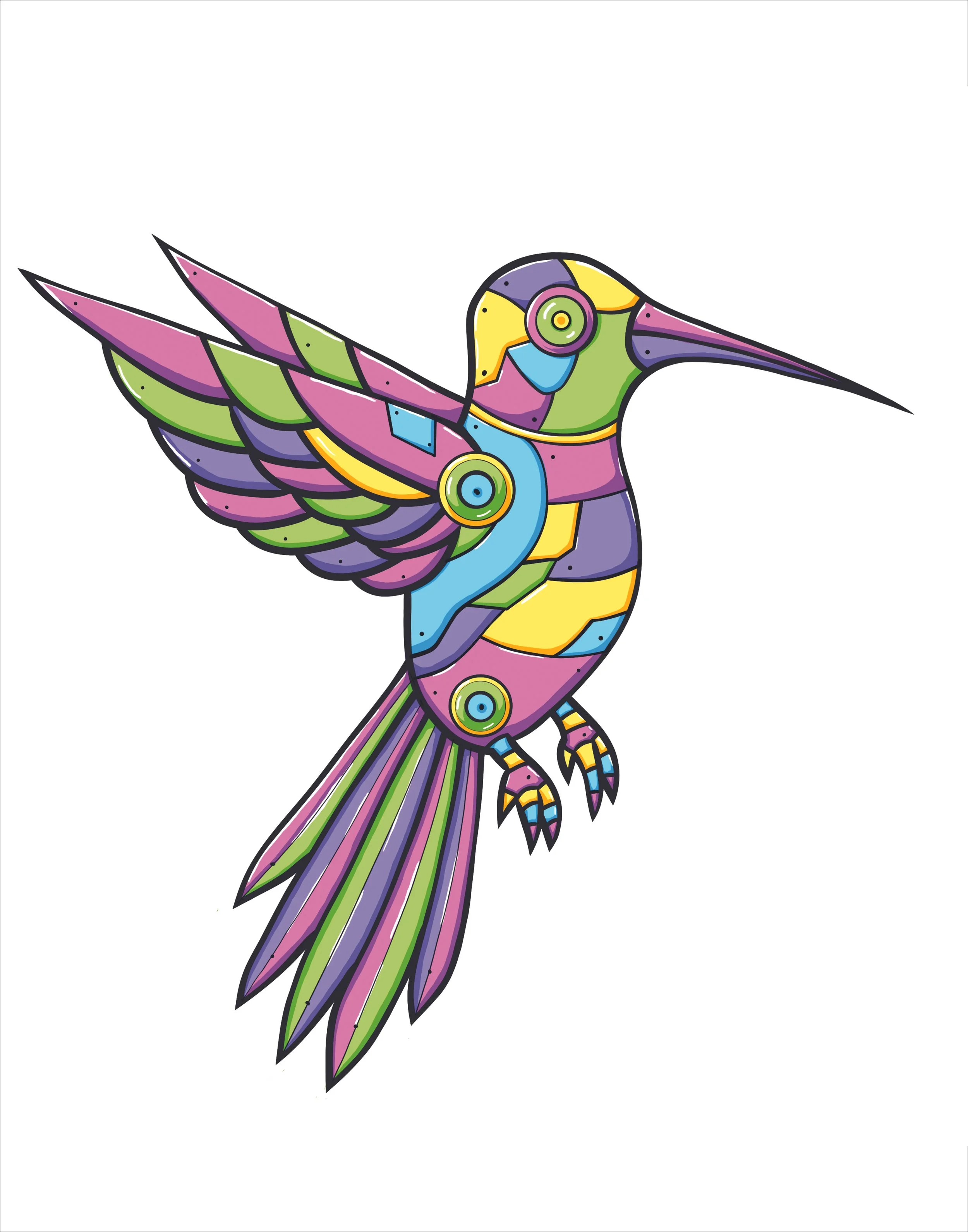 Art Print - Robo-Humming Bird