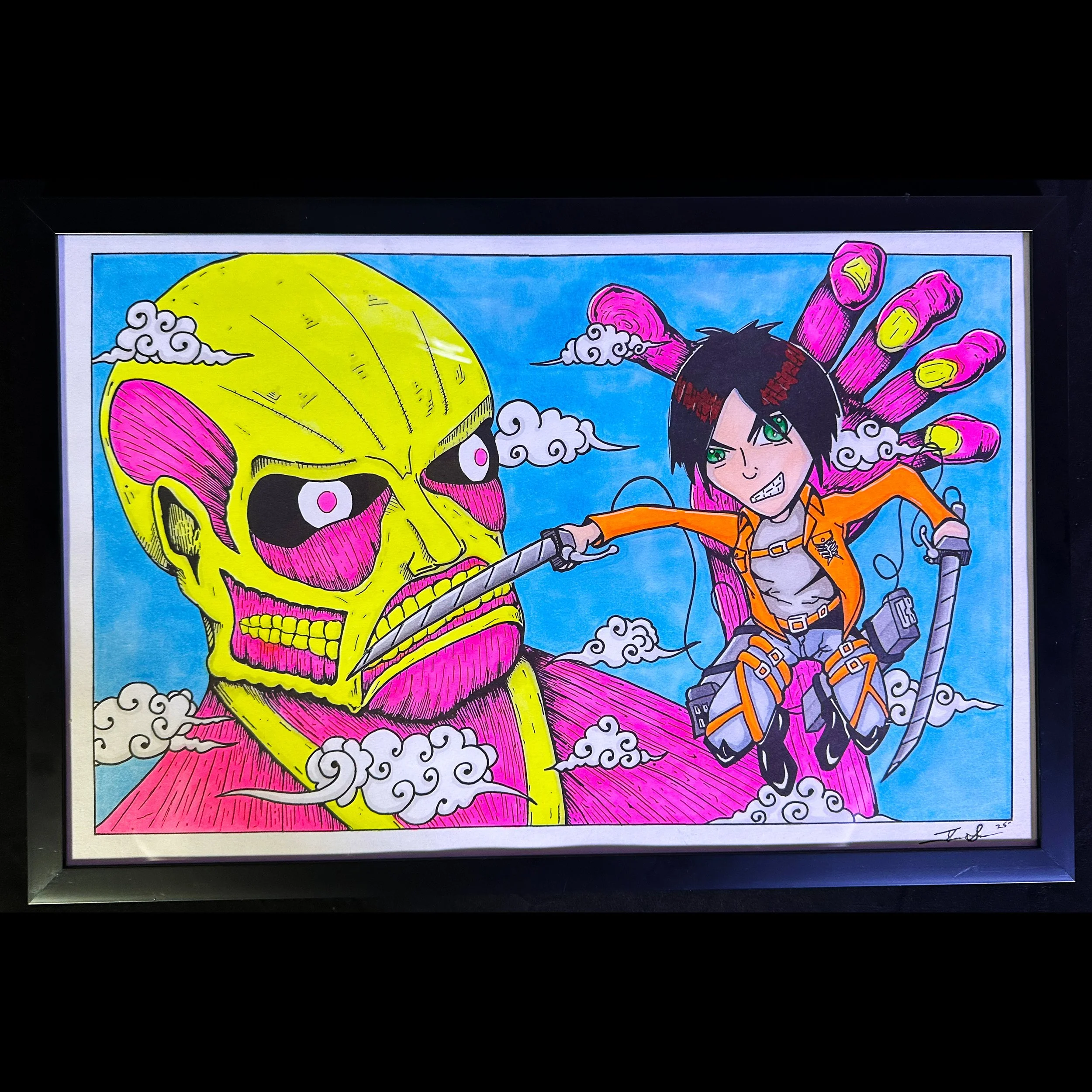 Titan 11x17 Original Fan Art