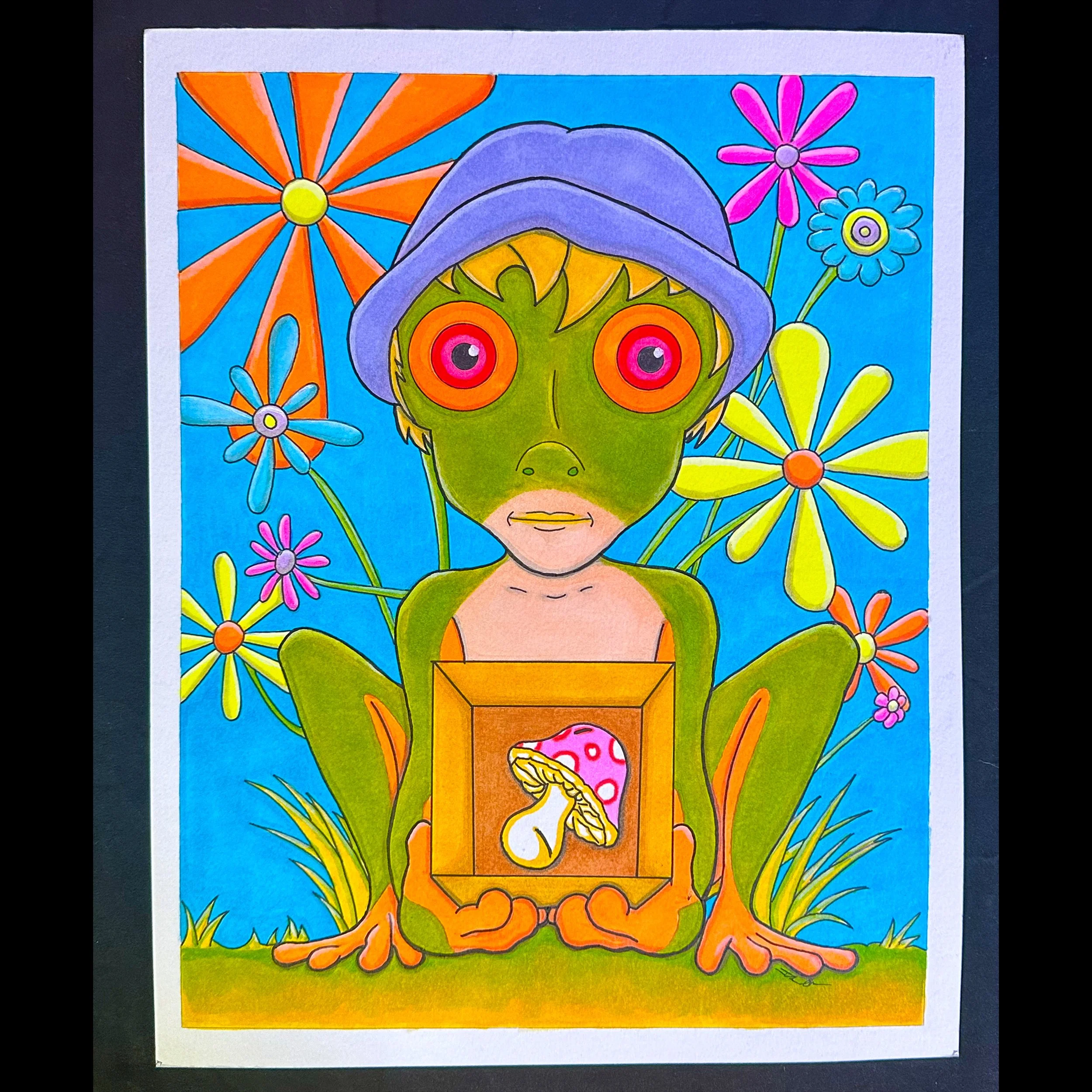 Froggie 11x14 Original Art