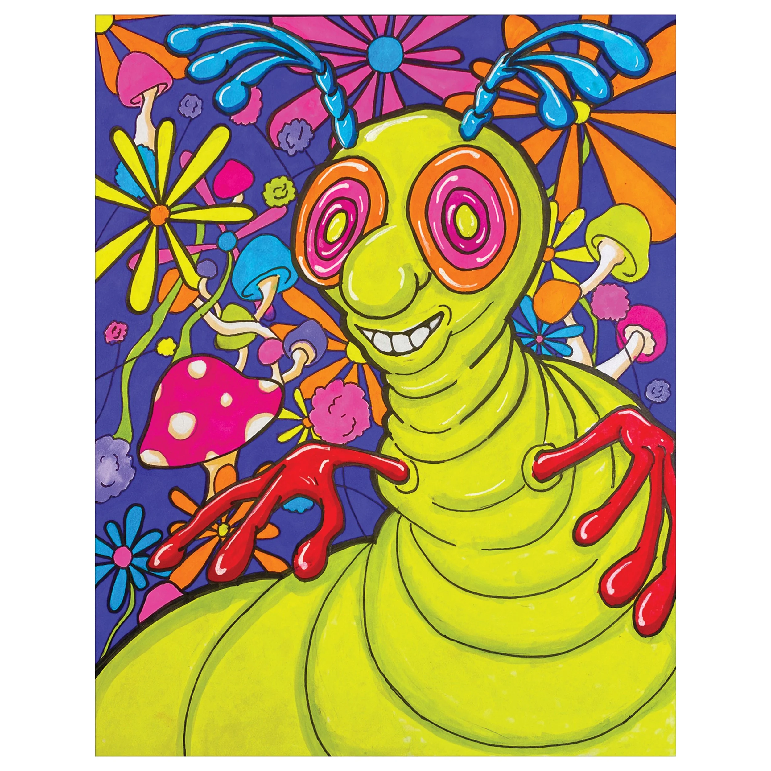 Art Print - Psychedelic Worm