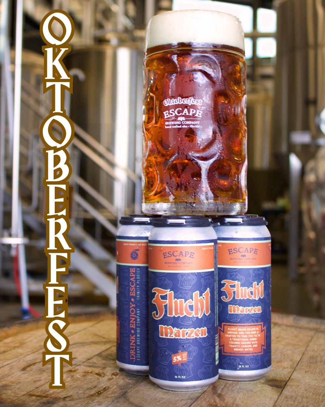 Flucht Marzen is a German Amber Lager brewed for Oktoberfest Season. 🍺🍁
Flucht means &ldquo;Escape&rdquo; in German. 🇩🇪
This Lager has a Copper color with a crisp and clean finish. 🍻
Come and get it before its sold out until next year! 🙌🏼
#fyp