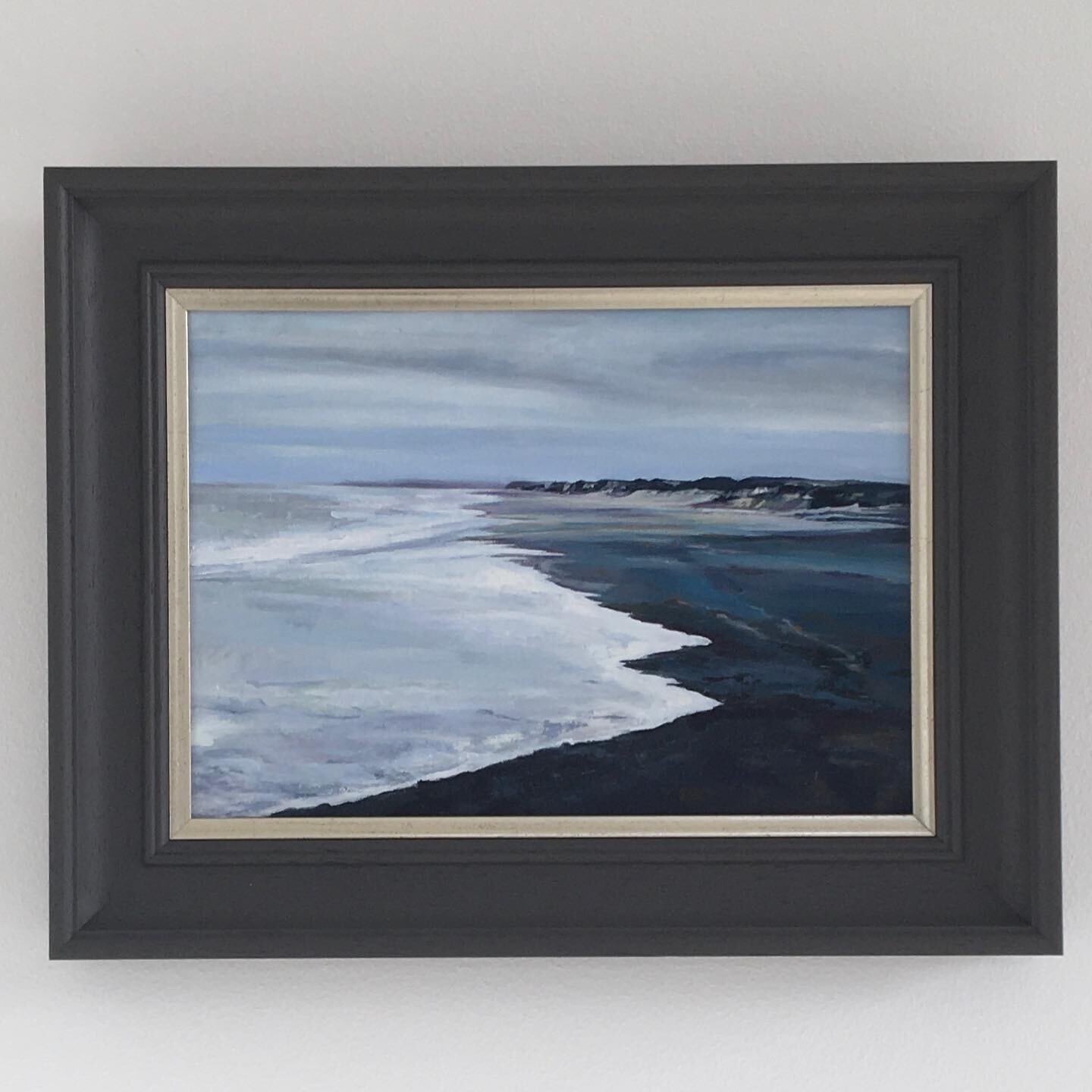 White Sea Oil on Linen &bull; when I painted this I was reminded of how much the sea and particularly the sound of the waves and the sea air has such a calming and healing effect on our senses and well being. 
# British Isles # landscape painting # C