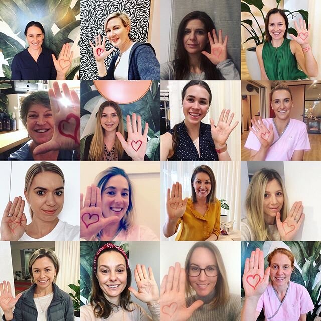 I absolutely love this shot of the wonderful @womeninfocusphysio team I have the privilege of working ☺️😍
We are all holding our hand up with a #heartforher. Such a great campaign which aligned with us at WIF, &lsquo;imagining a better future for wo