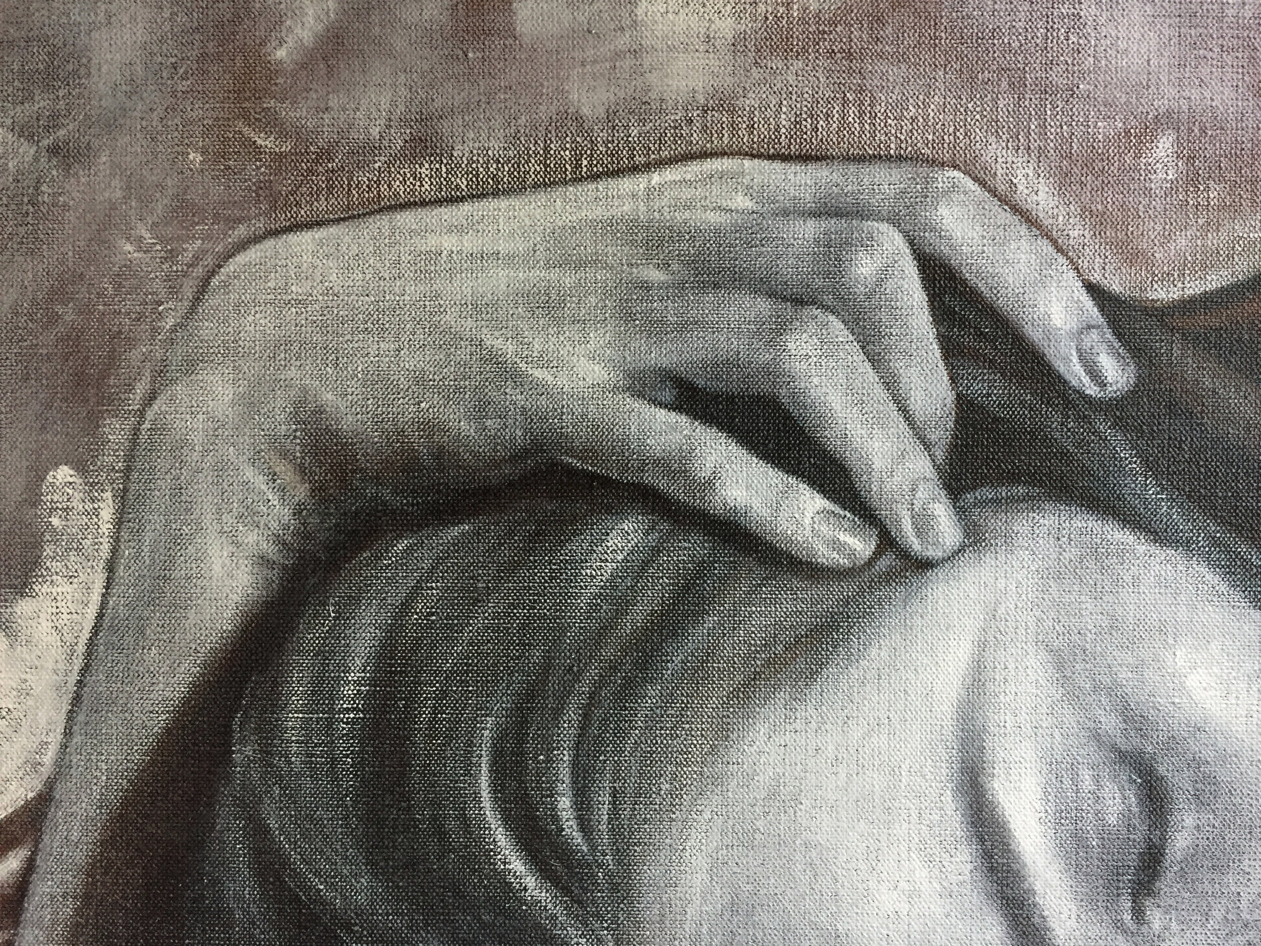 Detail of Unfinished Painting.