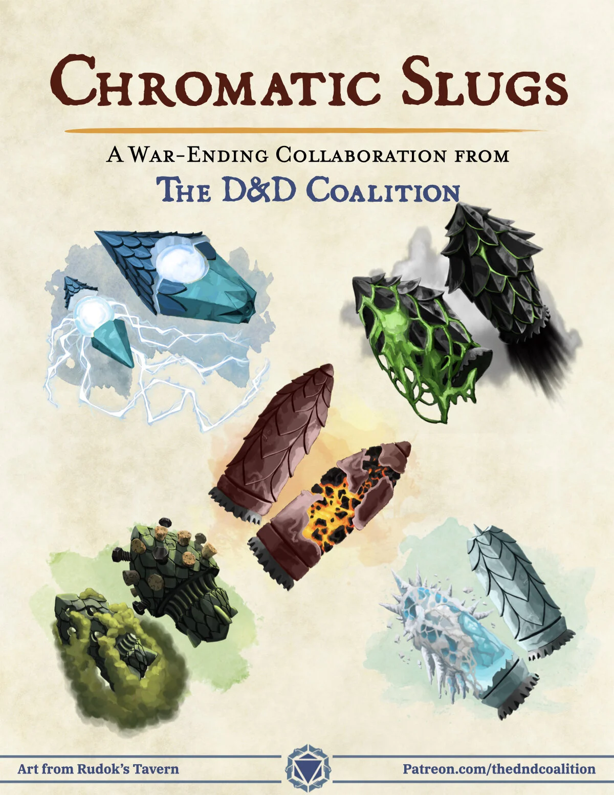 Chromatic Slugs Magic Firearm Ammunition for 5e — The D&D Coalition