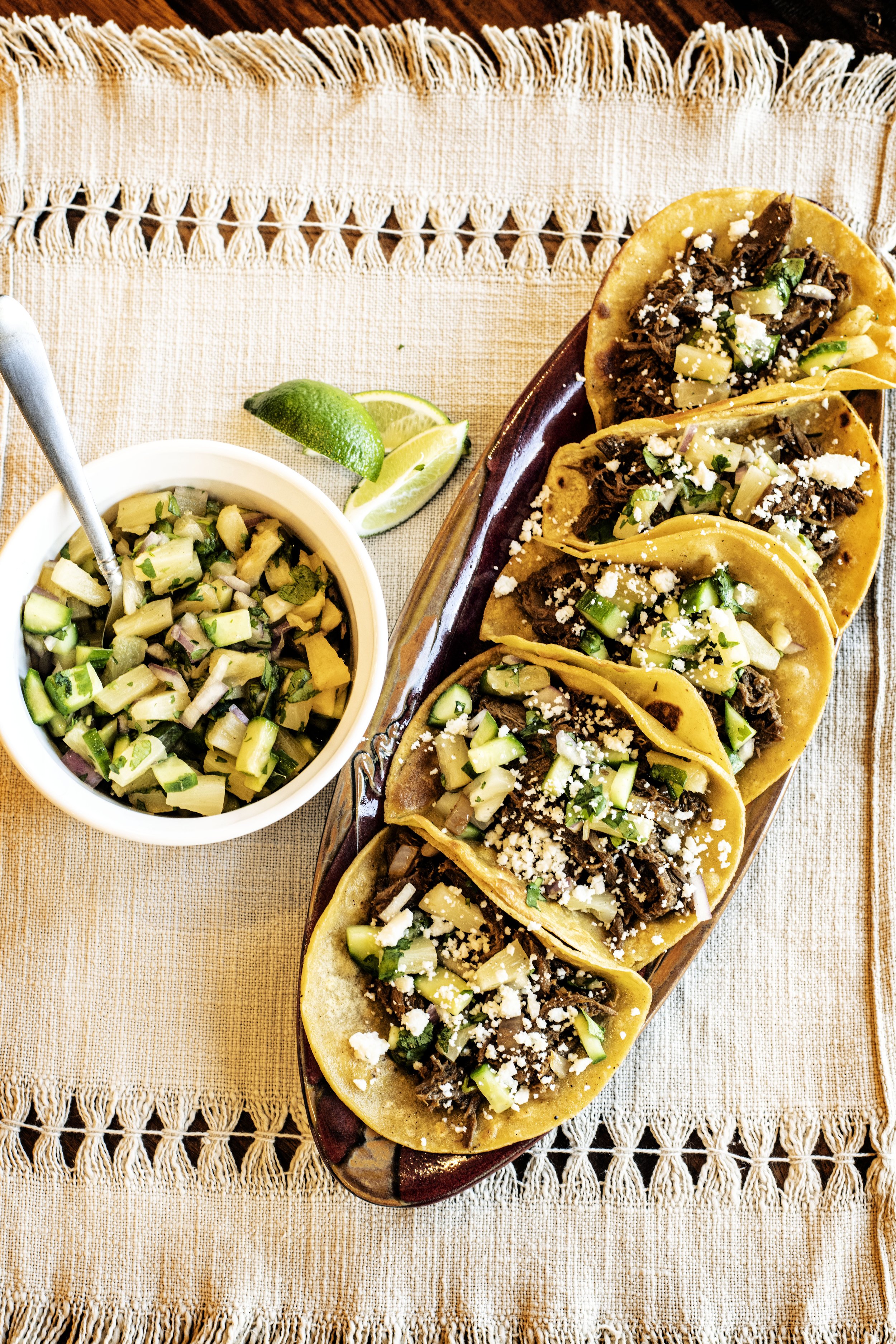 Sweet and Savory: Apricot Venison Tacos with Pineapple Salsa