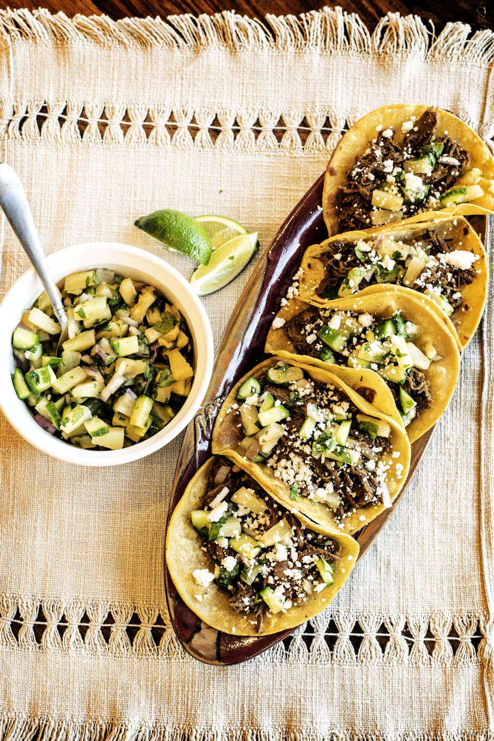 Sweet and Savory: Apricot Venison Tacos with Pineapple Salsa Sweet and Savory: Apricot Venison Tacos with Pineapple Salsa