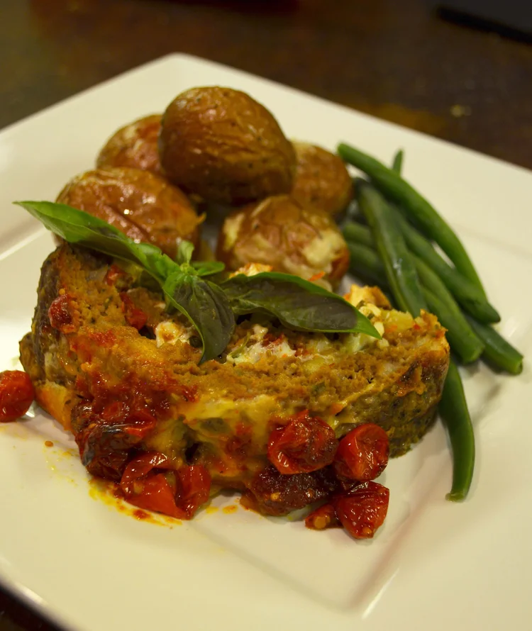 Italian Stuffed Elk Meatloaf