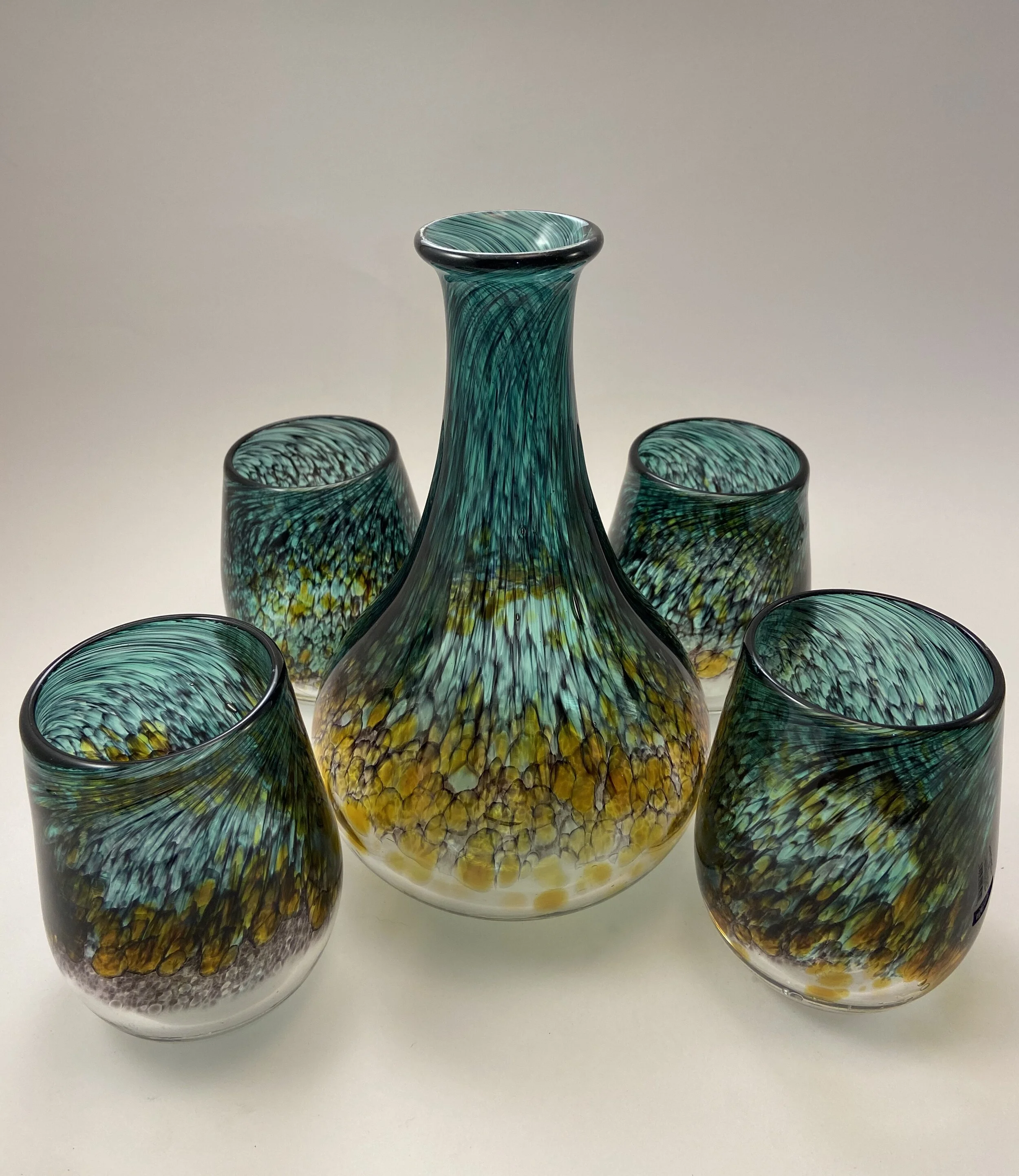 Emerald Decanter Set