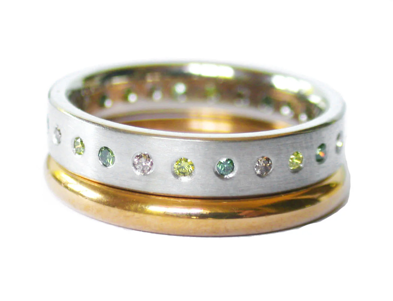 wedding set multi colored diamonds.jpg