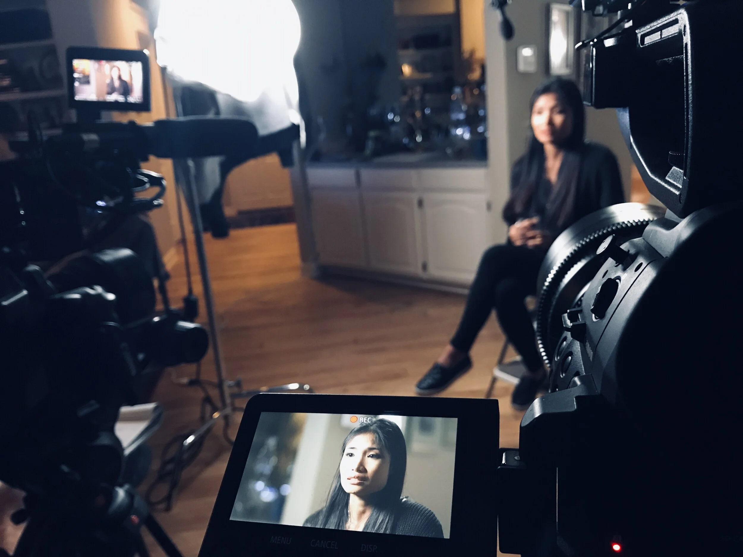 Reaksmey sharing her life