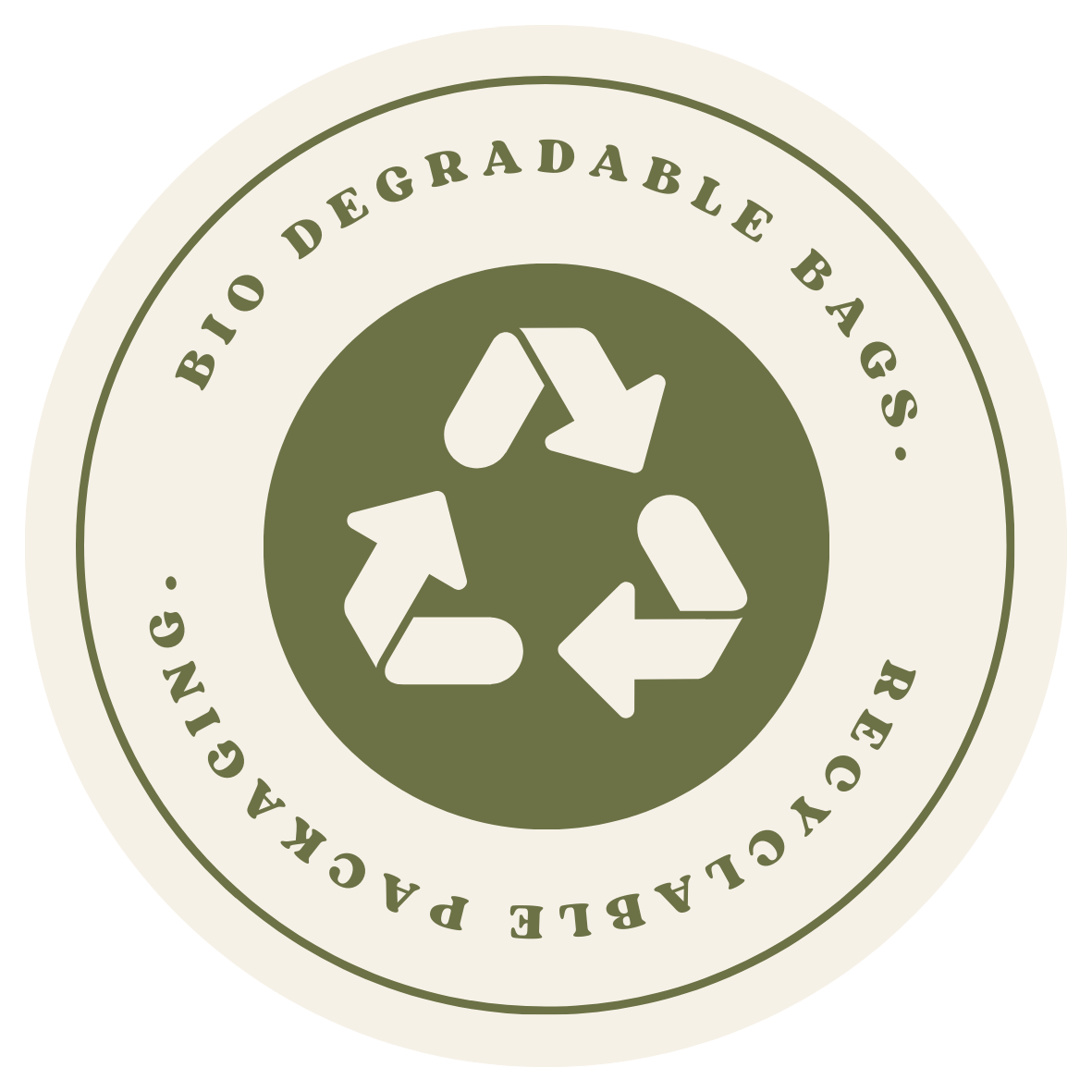 Green Eco Recyclable Product Circle Sticker.png