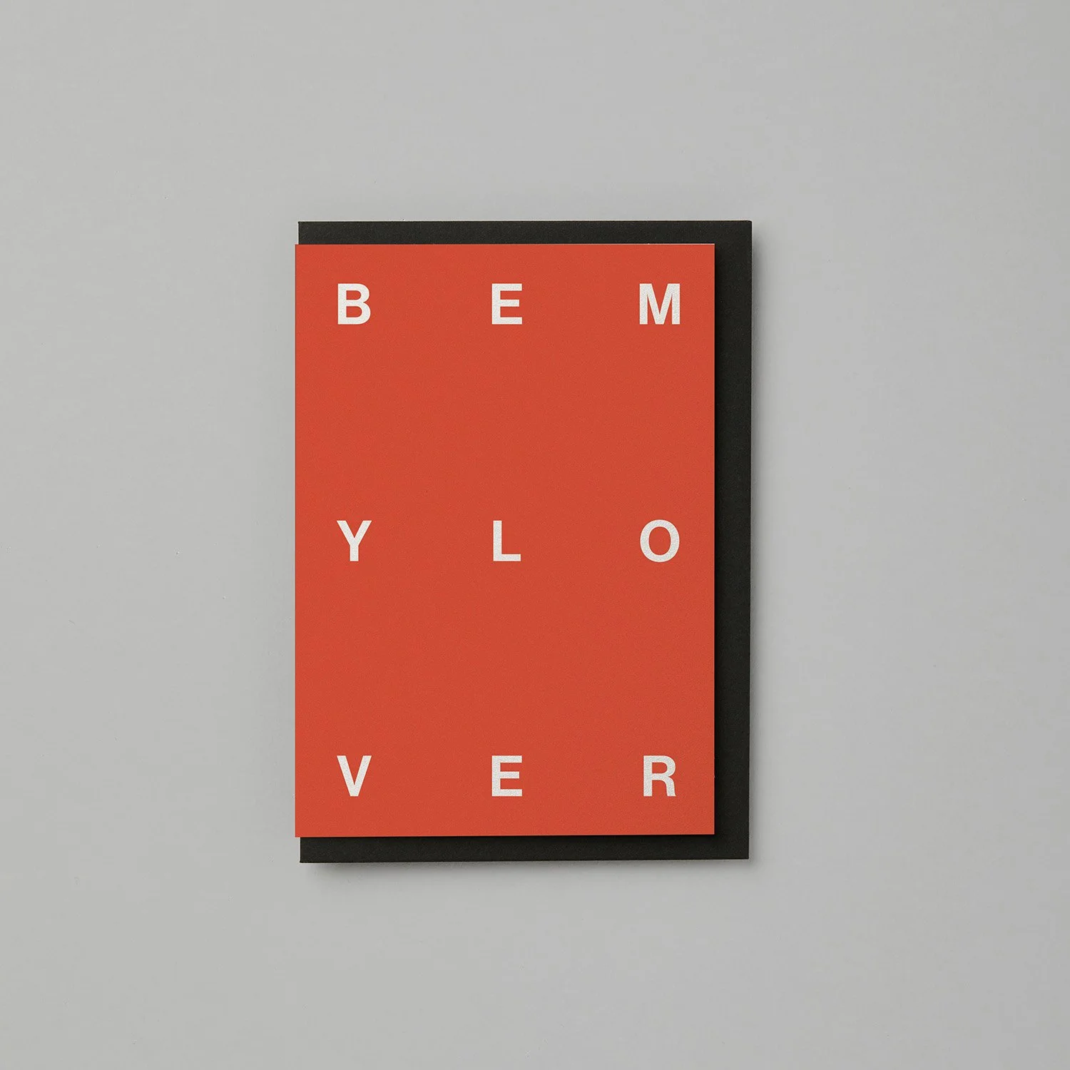 BE MY LOVER VALENTINES CARD