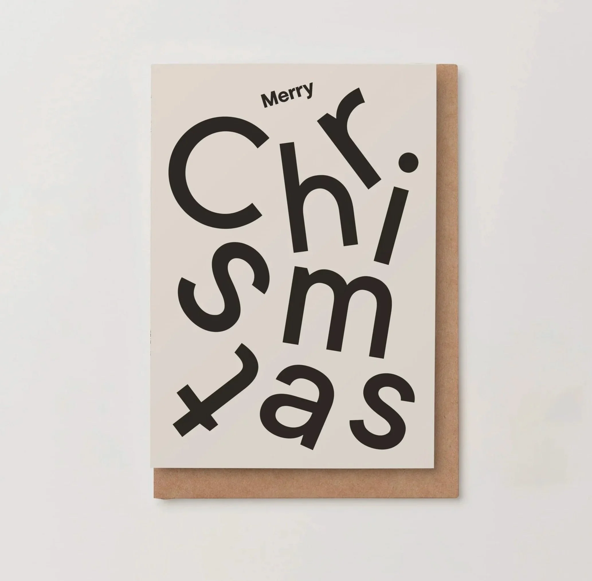 MERRY CHRISTMAS TYPE GREETING CARD PACK
