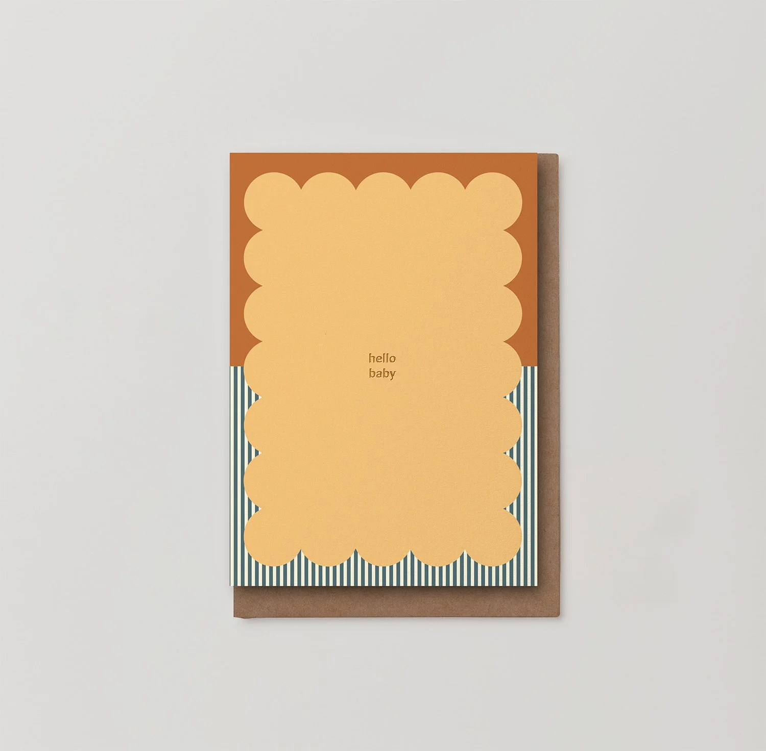 Hello Baby foiled new baby card