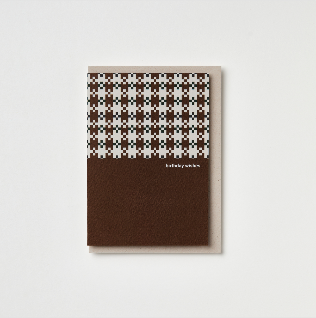 Umber Flower happy birthday greeting card