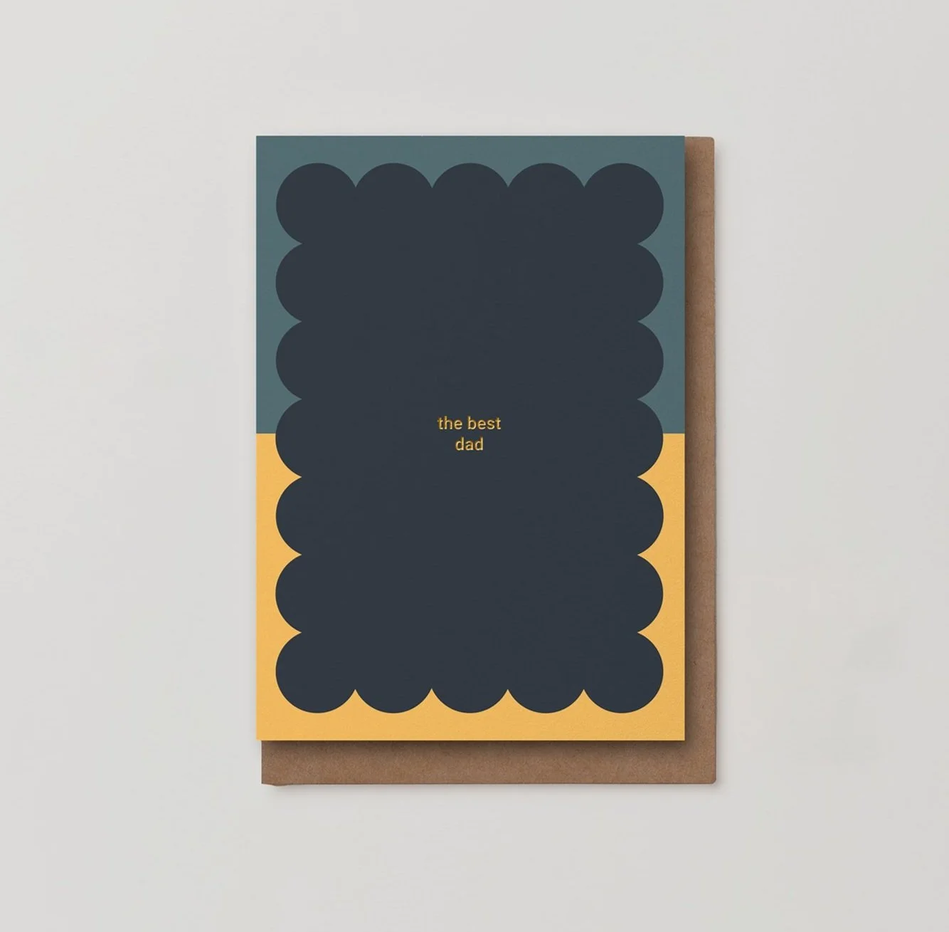 the best dad Father's Day or Birthday foiled card