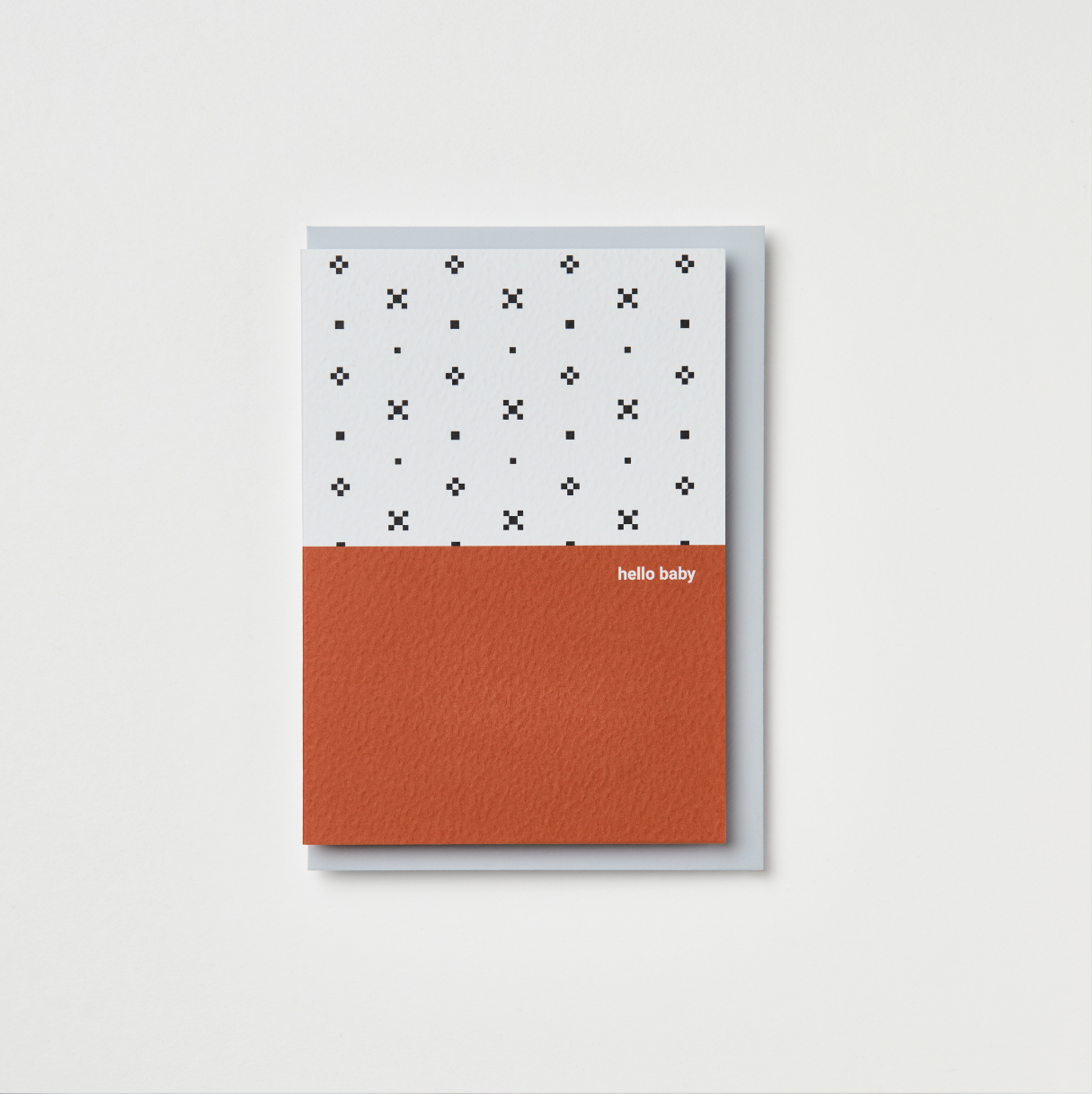 hello baby cinnamon tile card