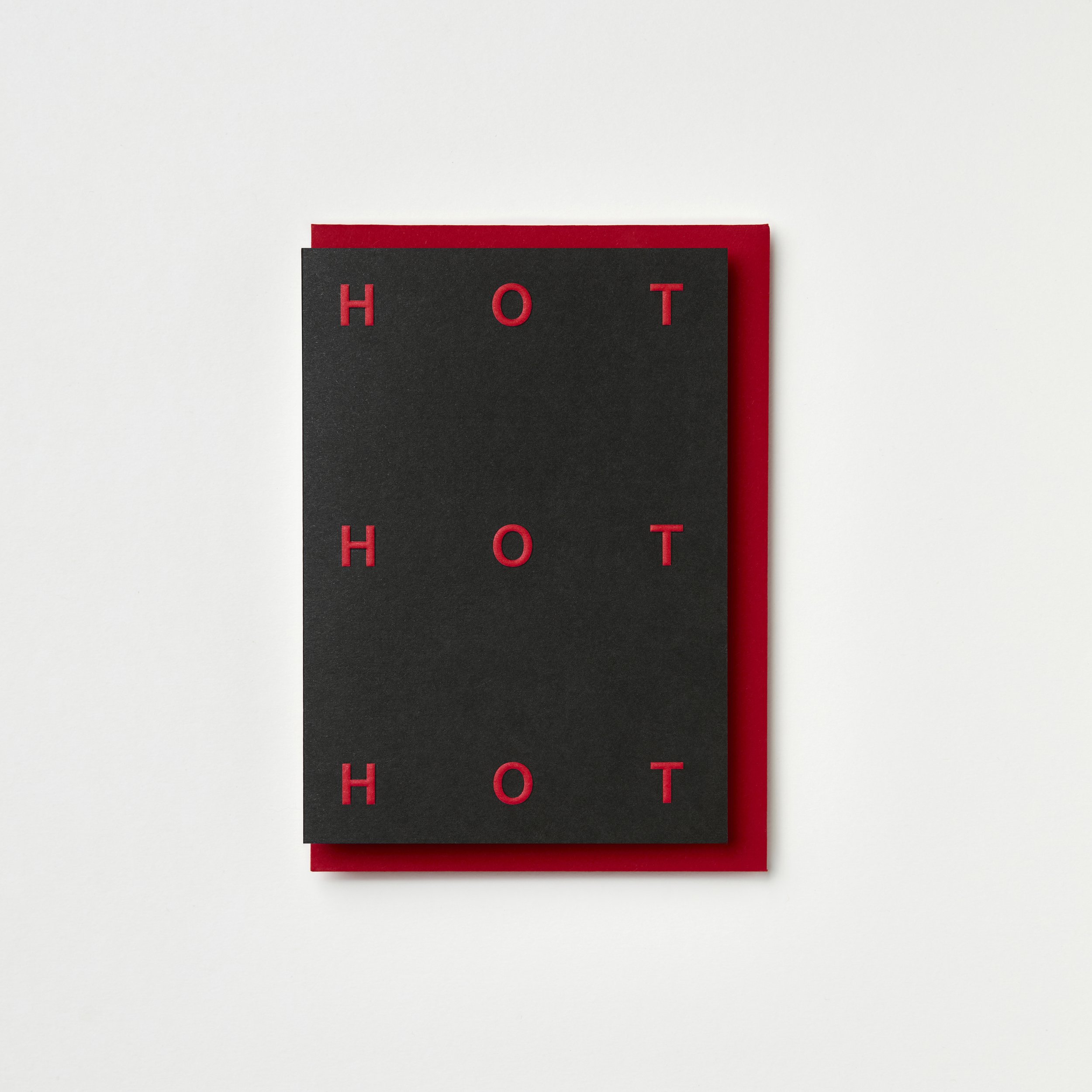 HOT HOT HOT EMBOSSED VALENTINE'S CARD