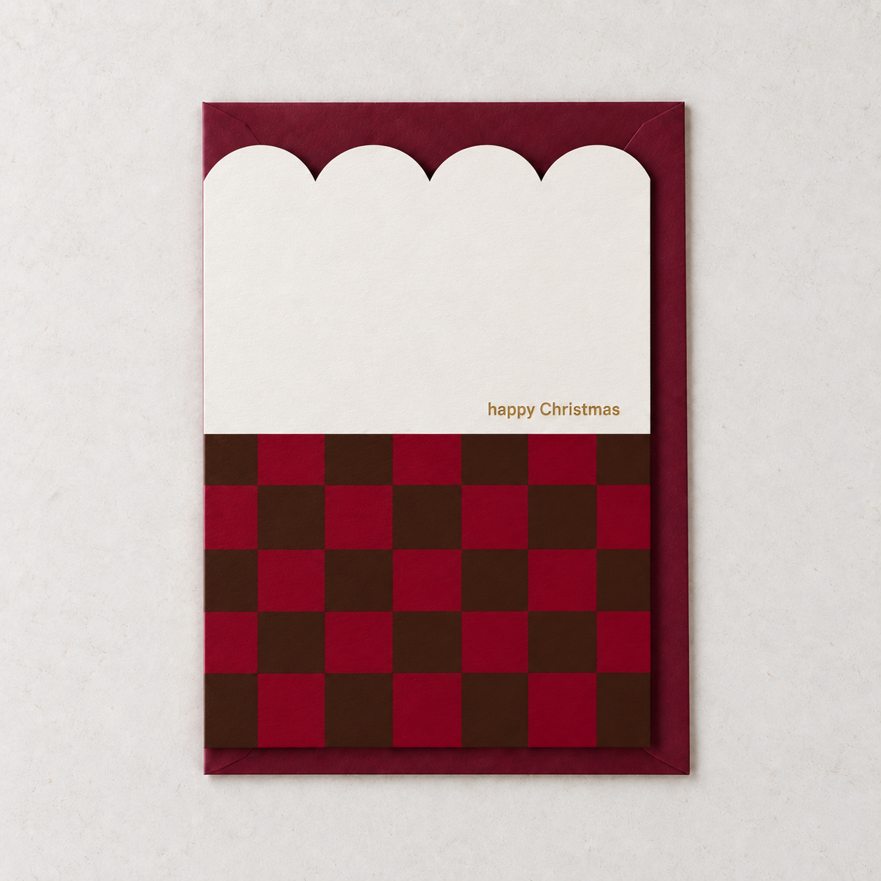 Scalloped Christmas Card and Burgundy Envelope.png