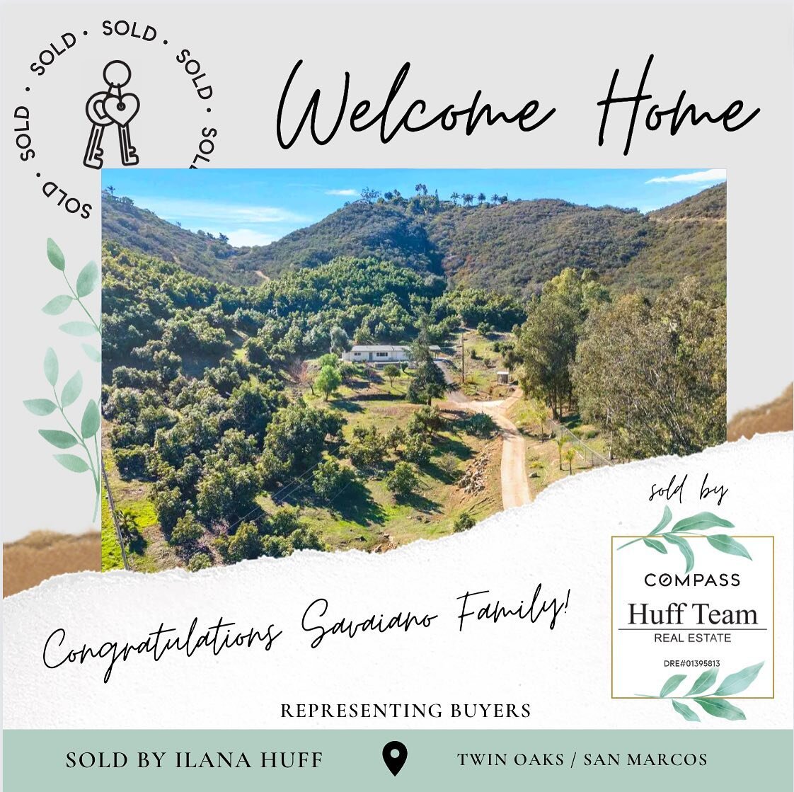 😍🏡✨ JUST SOLD 🎉 Congratulations to the Savaiano Family on their new home sweet home!✨ 🔑

🌳🥑 So excited that this amazing family found such a special home! And our team was able to help them sell their previous home while they were in escrow on 