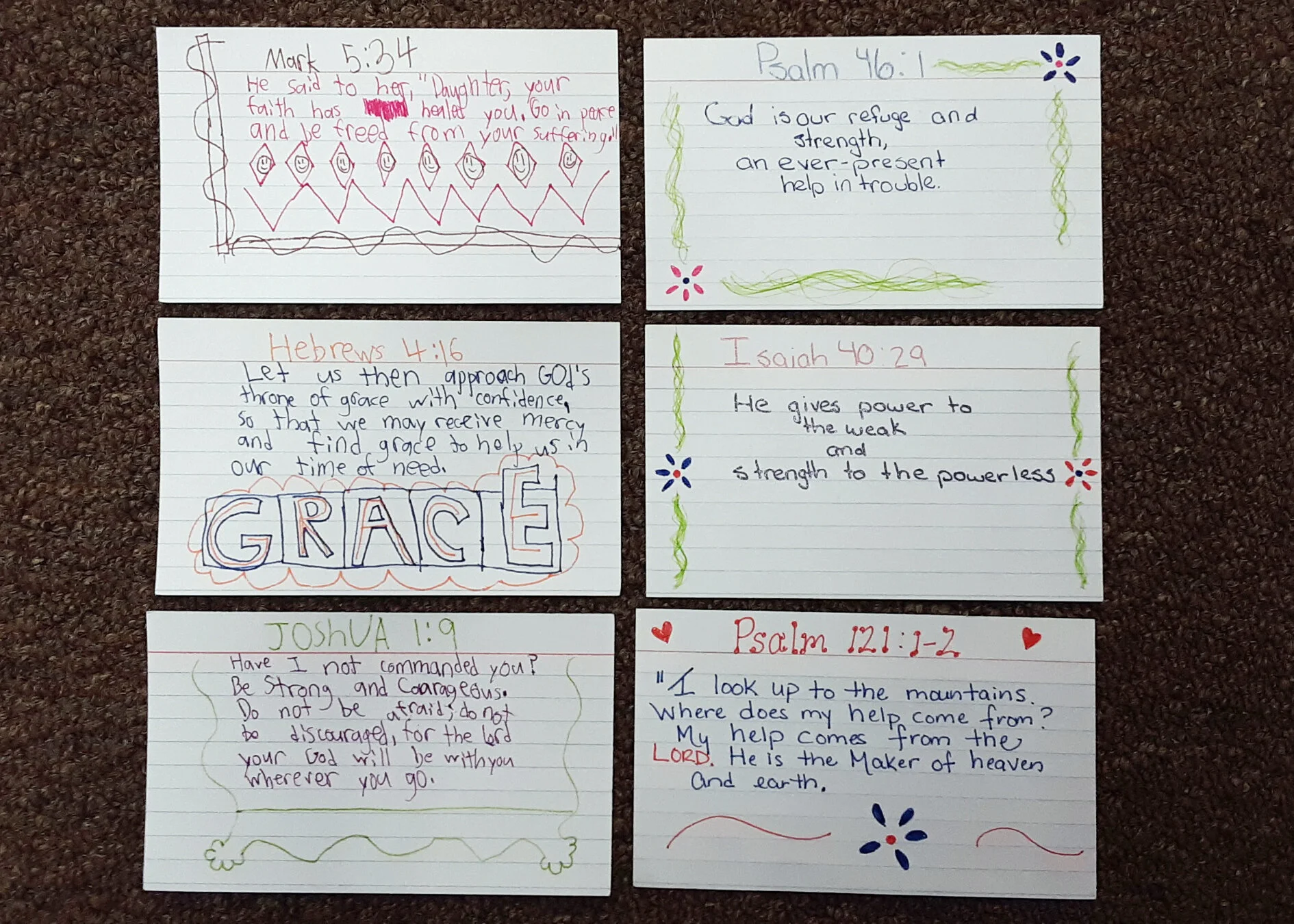 Notes of Encouragement:&nbsp;Our residents have been blessed to receive special greetings and artwork from local school children in recent weeks. They also appreciate all the cards and greetings that come in from friends and family members.