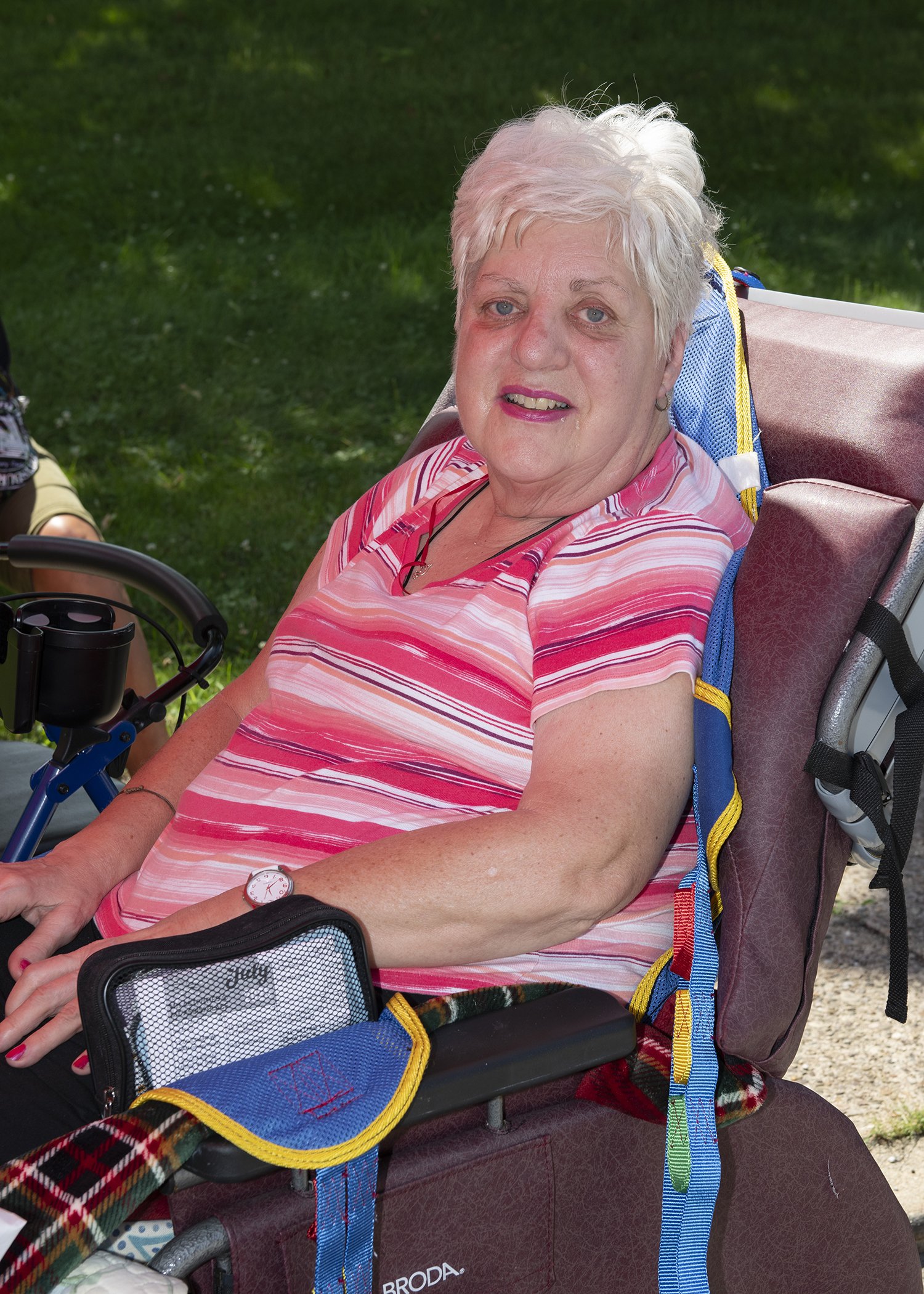 Resident Rita Hirschfield shows off her beautiful smile.