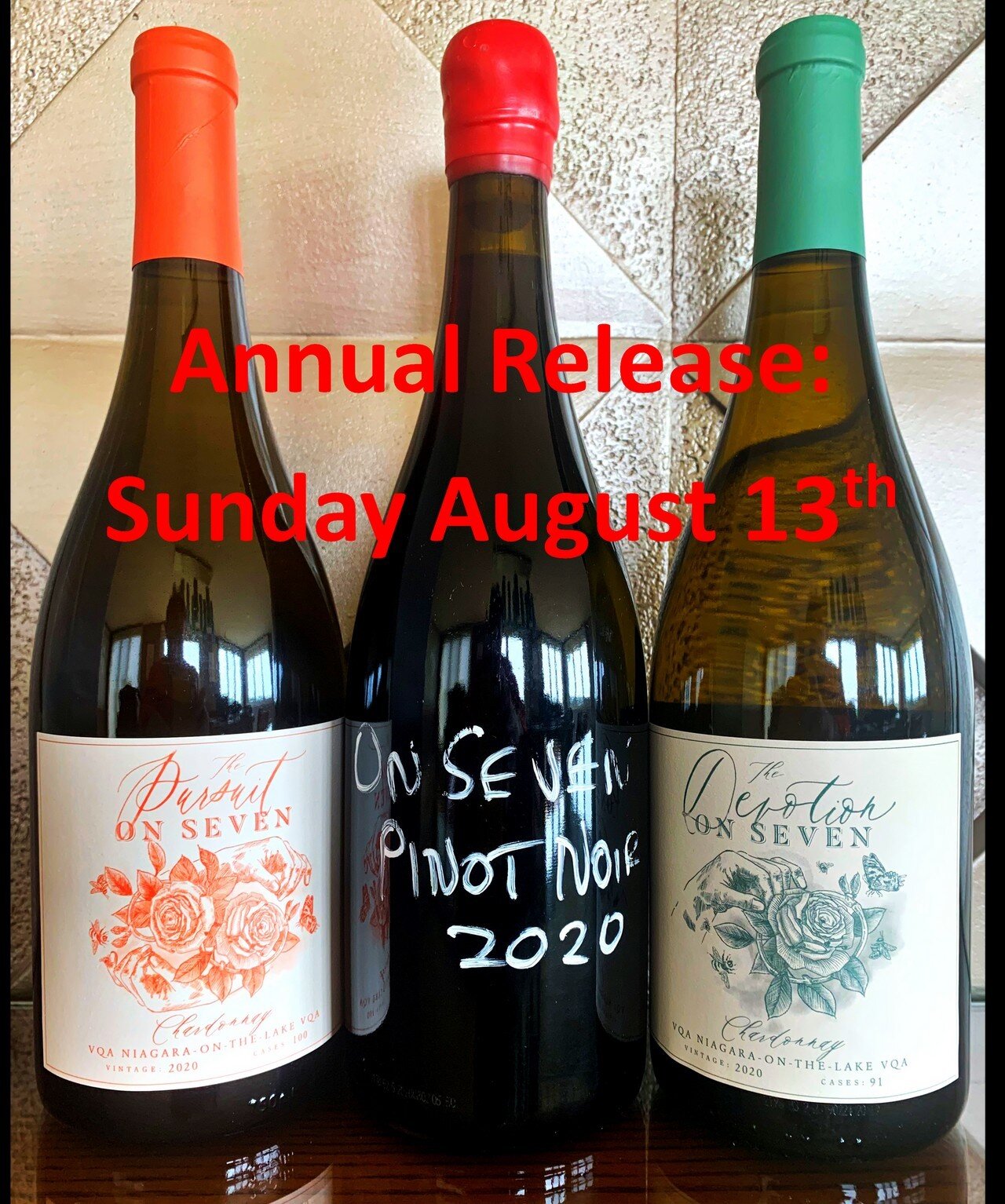 ⚡️ And so the countdown begins for On Seven's 2020 vintage annual wine release - Sunday August 13th ⚡️⁠
⁠
We are exceptionally excited to launch this year&rsquo;s wines because not only are we releasing our Pursuit and Devotion Chardonnays - we're al