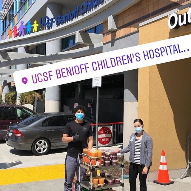 Thank you for fighting on the front lines @ucsfchildrens everyone from @mellanacafe appreciates your efforts. We hope you guys enjoy our fresh juice and freshly made a&ccedil;ai bowls. Please support your local first responders. #superfoods

#juice
#