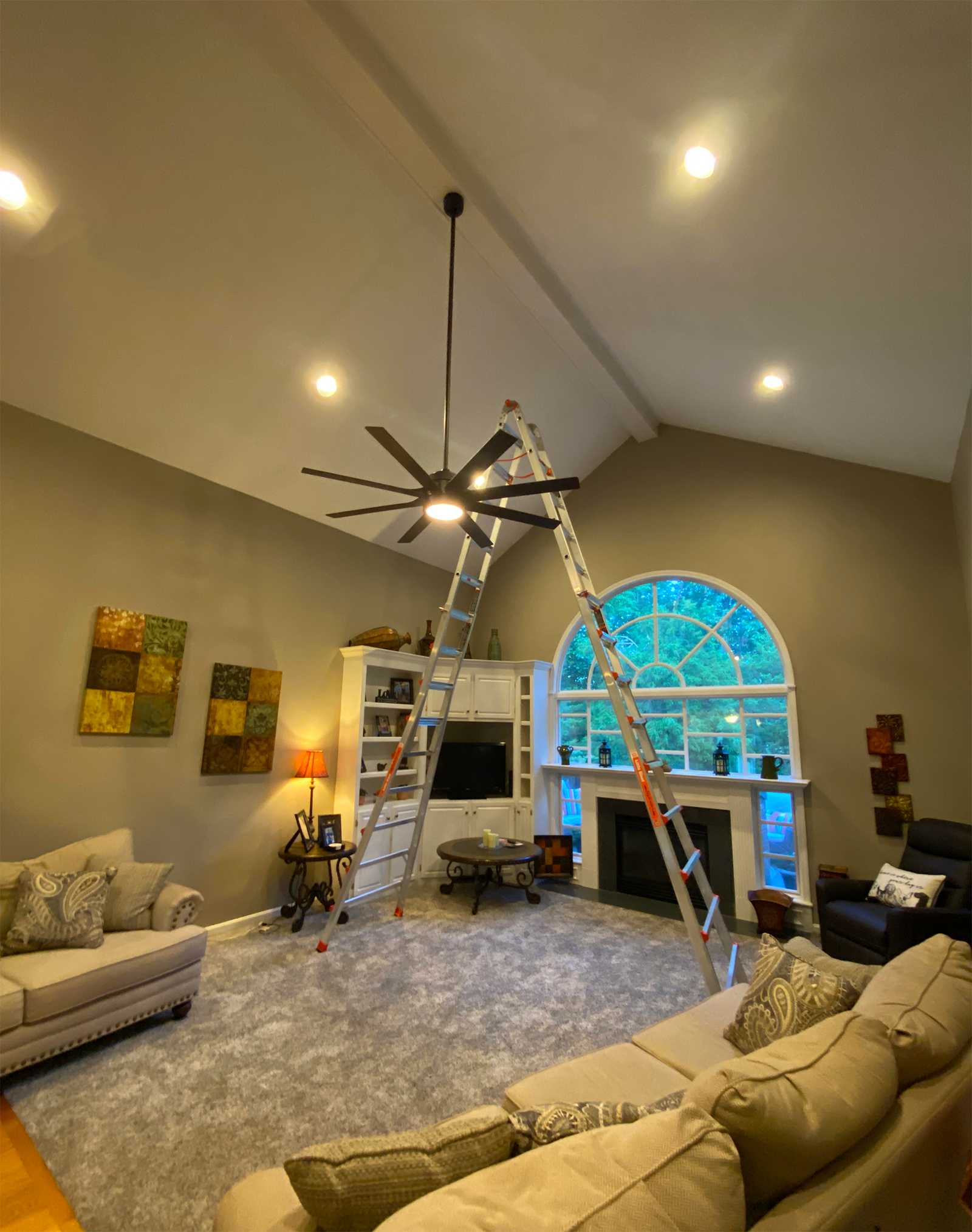 VAULTED CEILING FAN REPLACEMENT