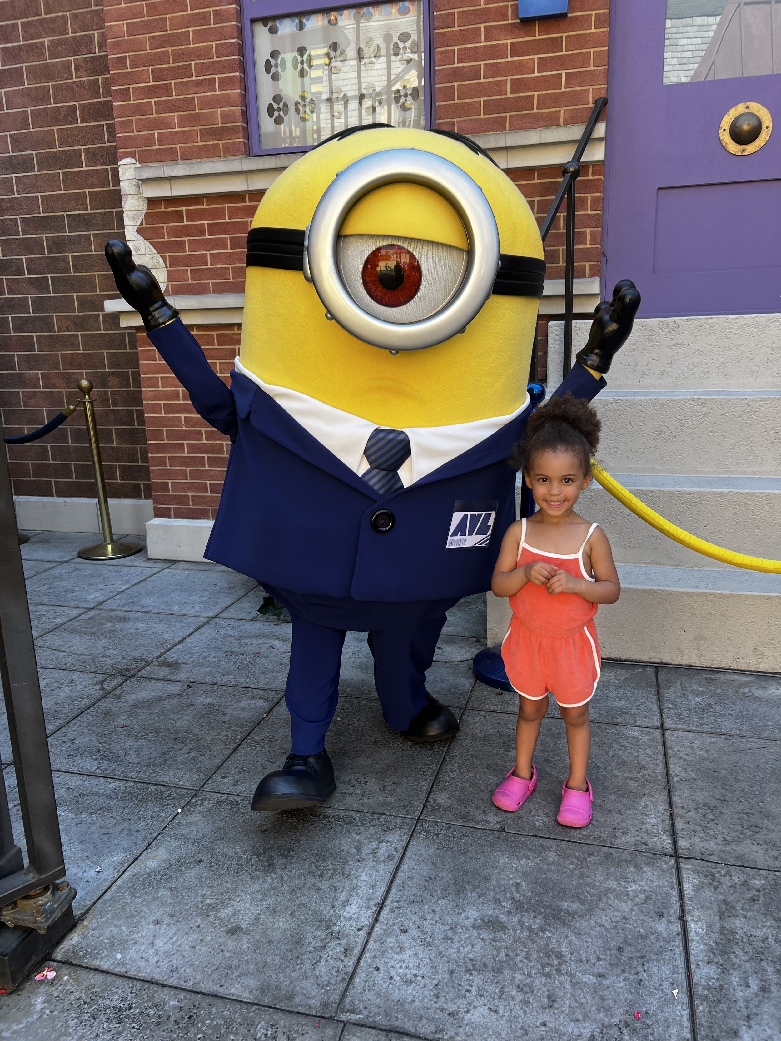 meeting a minion.JPG