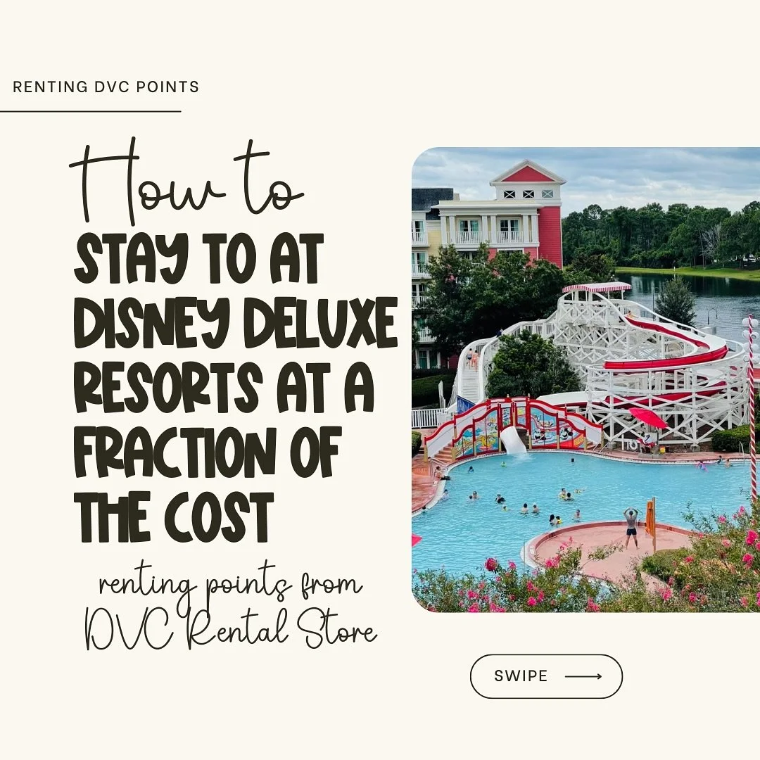 ✨ Dreaming of a Disney Deluxe Resort stay without the deluxe price? 

🌟 Renting DVC points from the @dvcrentalstore can save you up to 30%! 

🙌 Here&rsquo;s why it&rsquo;s a game-changer:

💰 Save Money: Up to 30% off regular rates! 🛌 Luxurious St