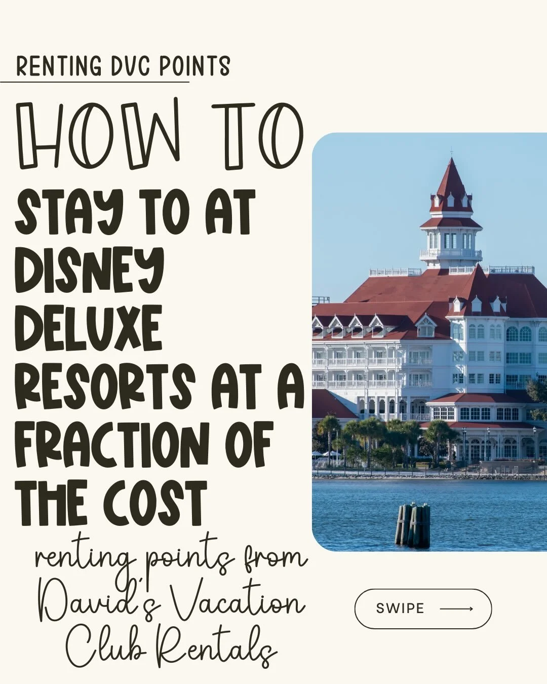 Staying at a deluxe Disney resort does not have to mean paying deluxe prices ✨

Renting DVC points from @dvcrentals (David&rsquo;s Vacation Club Rentals) is one of the smartest ways to save on your Walt Disney World stay while still getting the locat