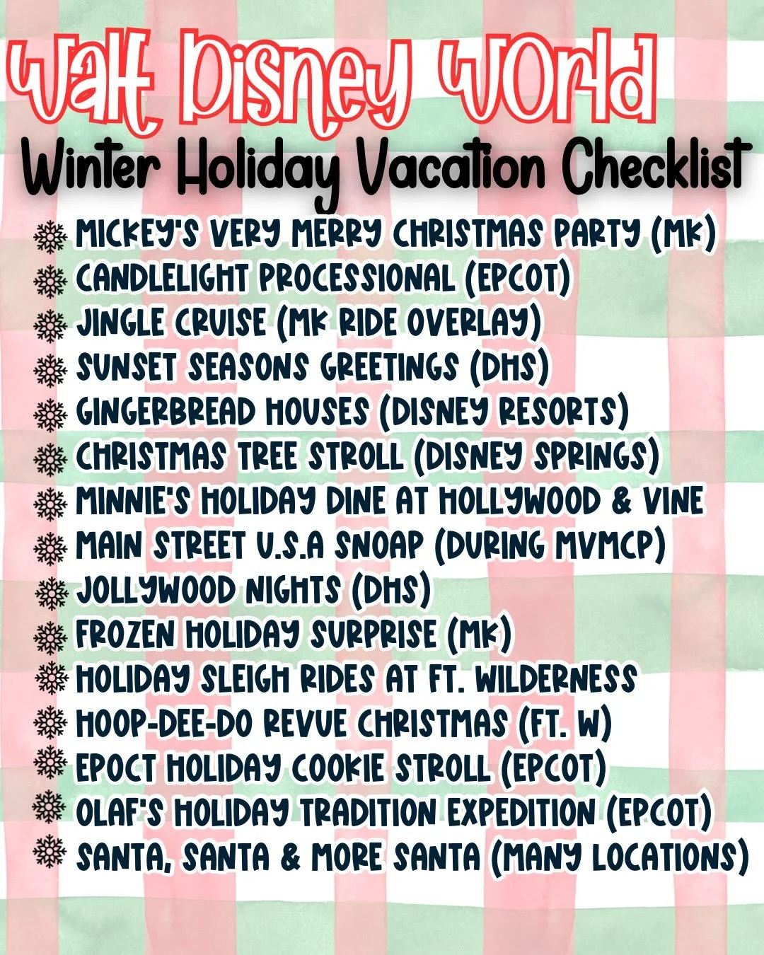 My first 60-day booking window for December is right around the corner, which means it&rsquo;s finally time to start actively planning for the holiday season! 🎄✨

We&rsquo;ll be at Walt Disney World for 16 days this Christmas, and this year is going