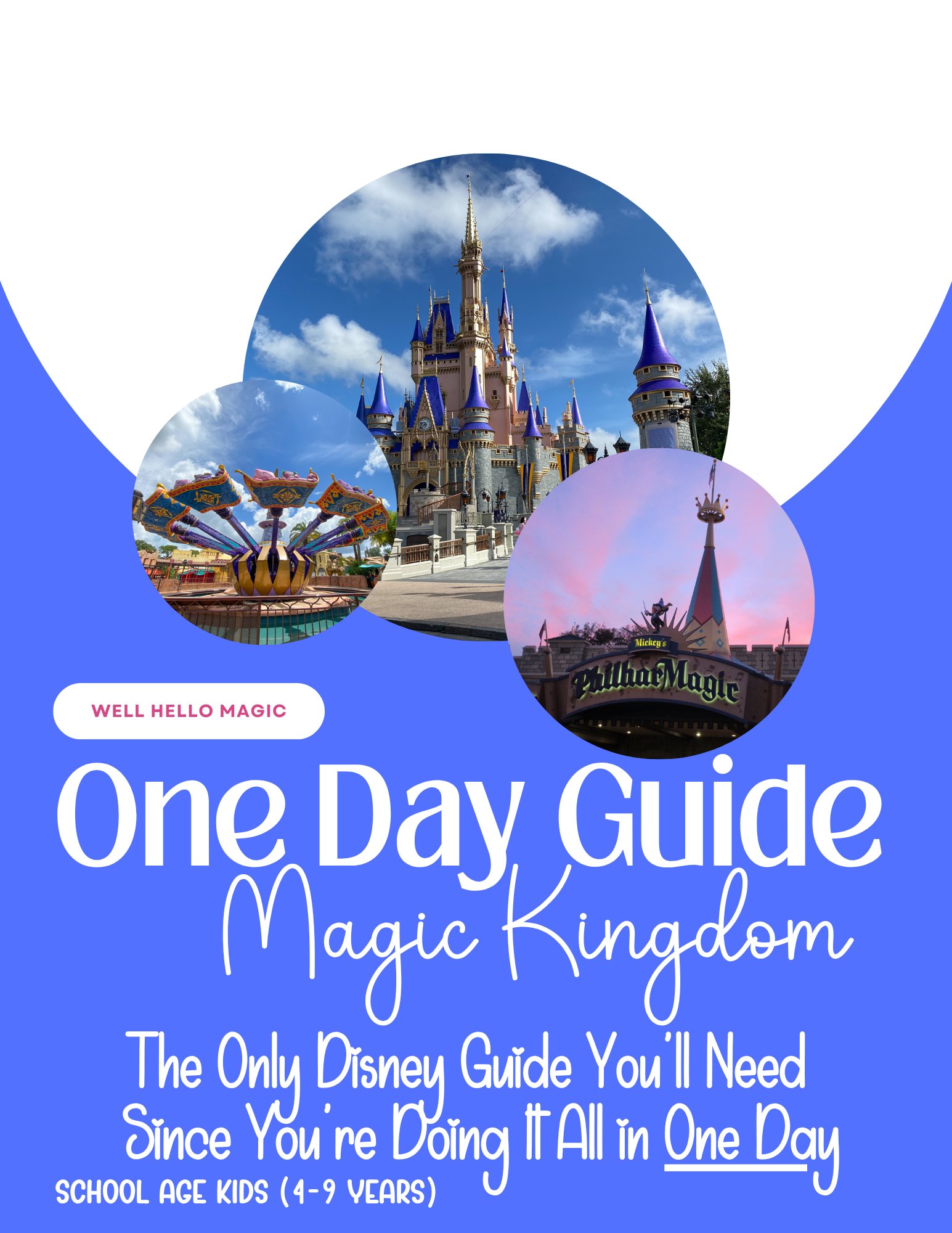 Magic Kingdom One-Day Guide for School Age Kids 4 - 9 years (Step by Step Itinerary & Guide)