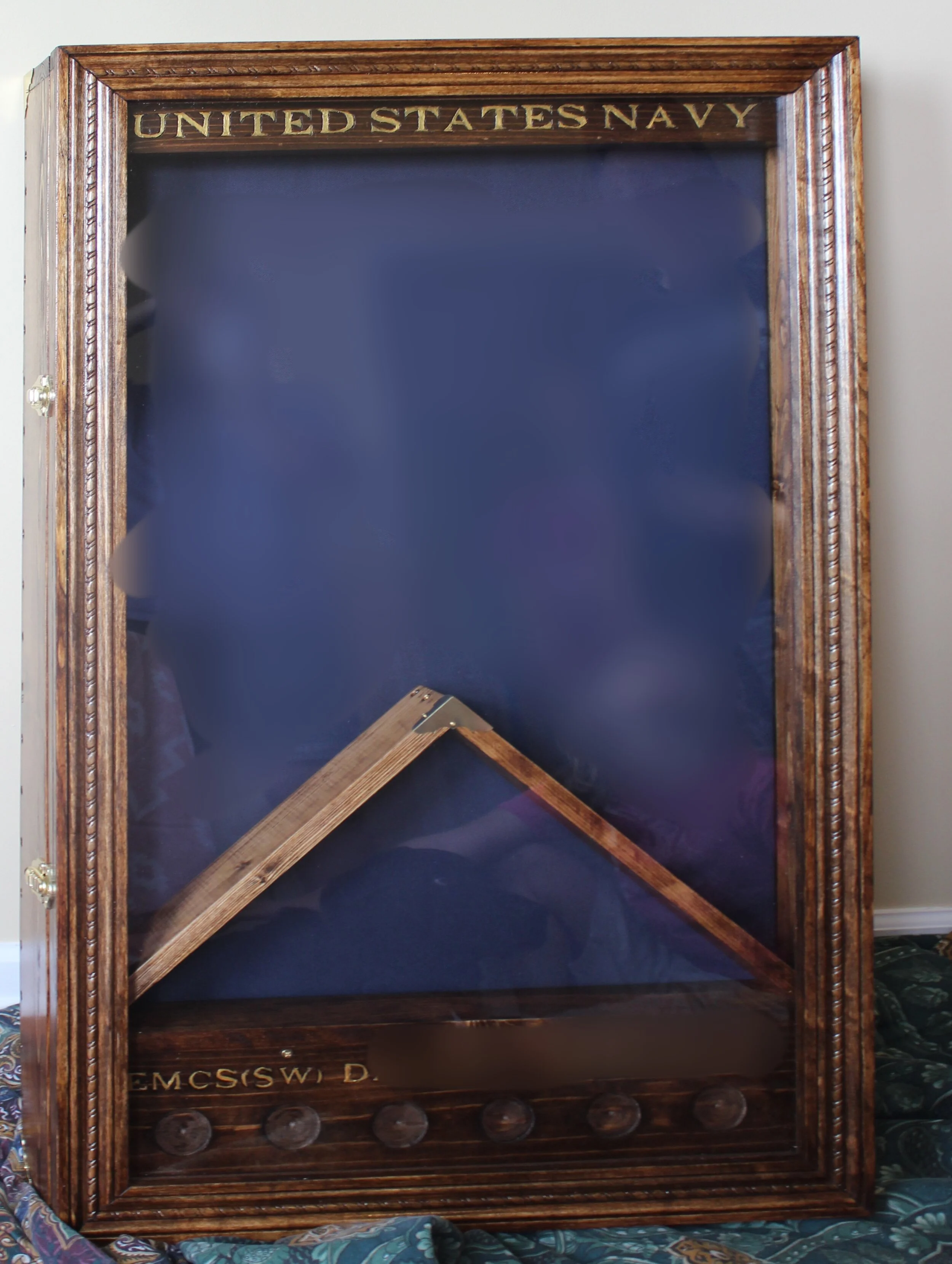 retirement and flag case.JPG