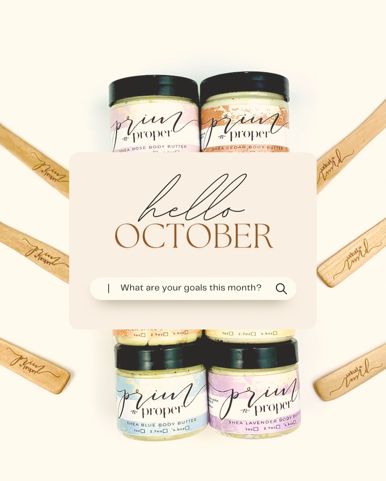 New month, new intentions. Let your skin glow and your goals grow  #StayMagical 
#primnproperco #beprim  #primnproperconaturals #whippedbodybutters #bodybutter