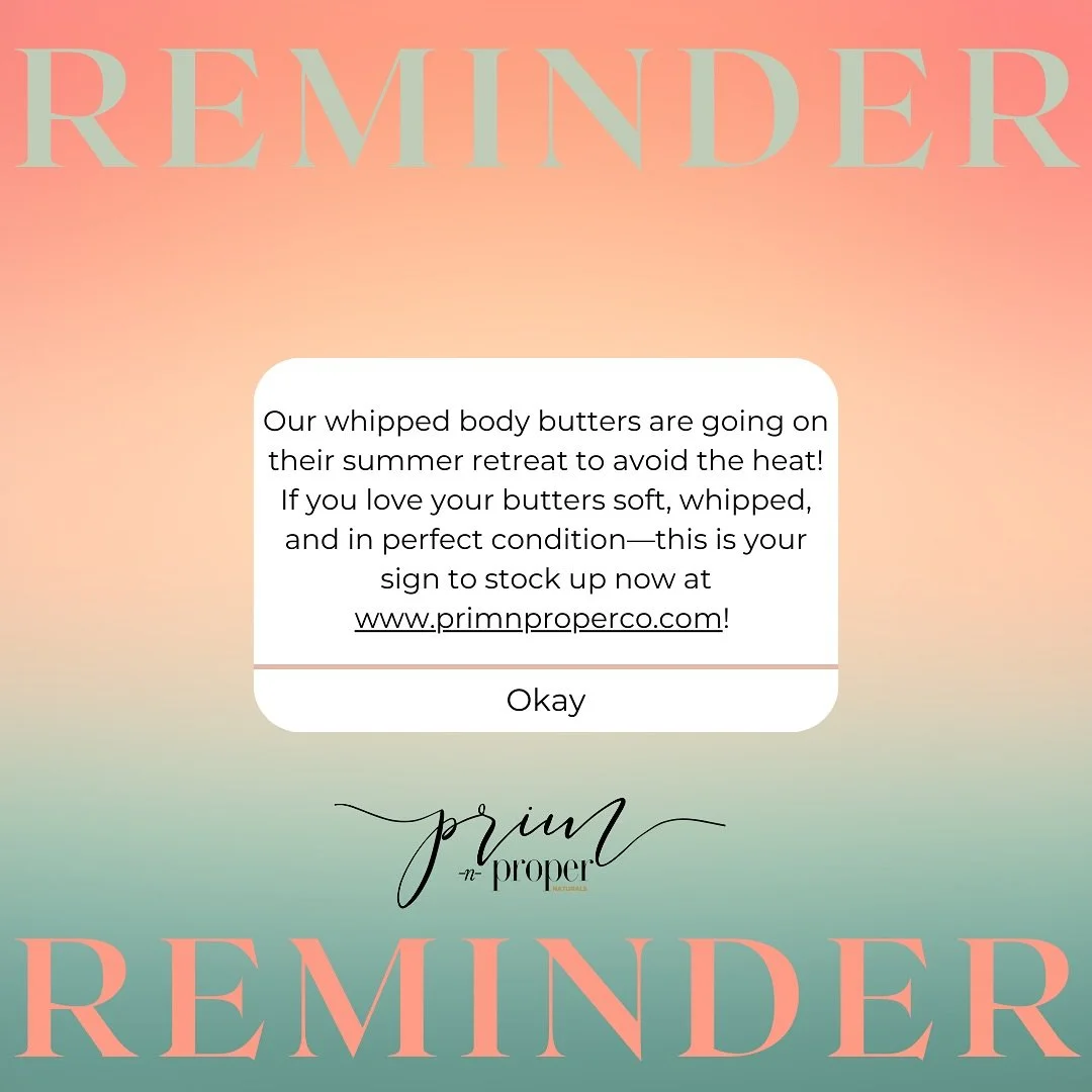 Shop Now! 🧈 ✨ 

www.primnproperco.com

#sheabutter #sheabutterbaby #primnproperco #primnproper #whippedsheabutter