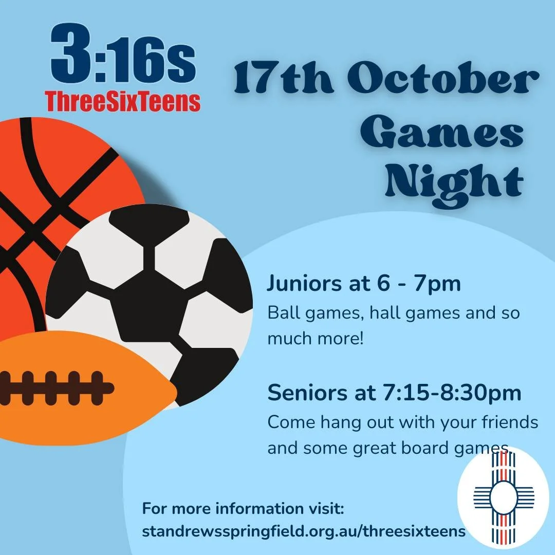 🎉 ThreeSixTeens is back this Friday! 🎉

Come along for a fun night of games &mdash; a perfect way to kick off Term 4! 🕹️🎲

We can&rsquo;t wait to see you there! 😄